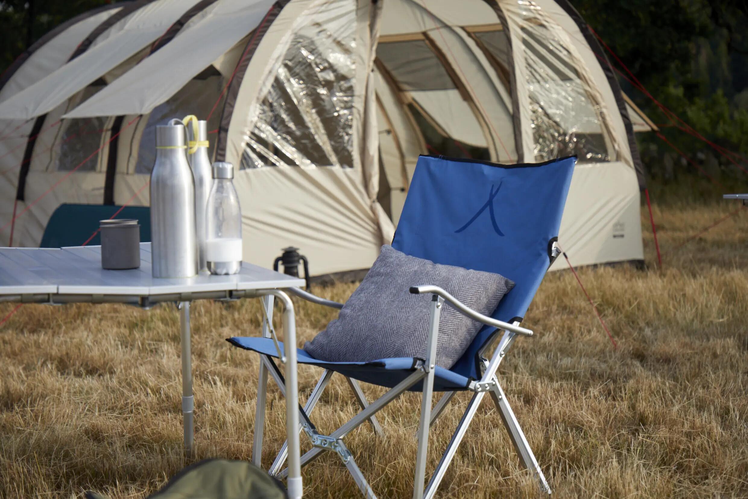 El Tovar Camping Chaise pliante Jardin Outdoor Accoudoirs 100 kg 8/10