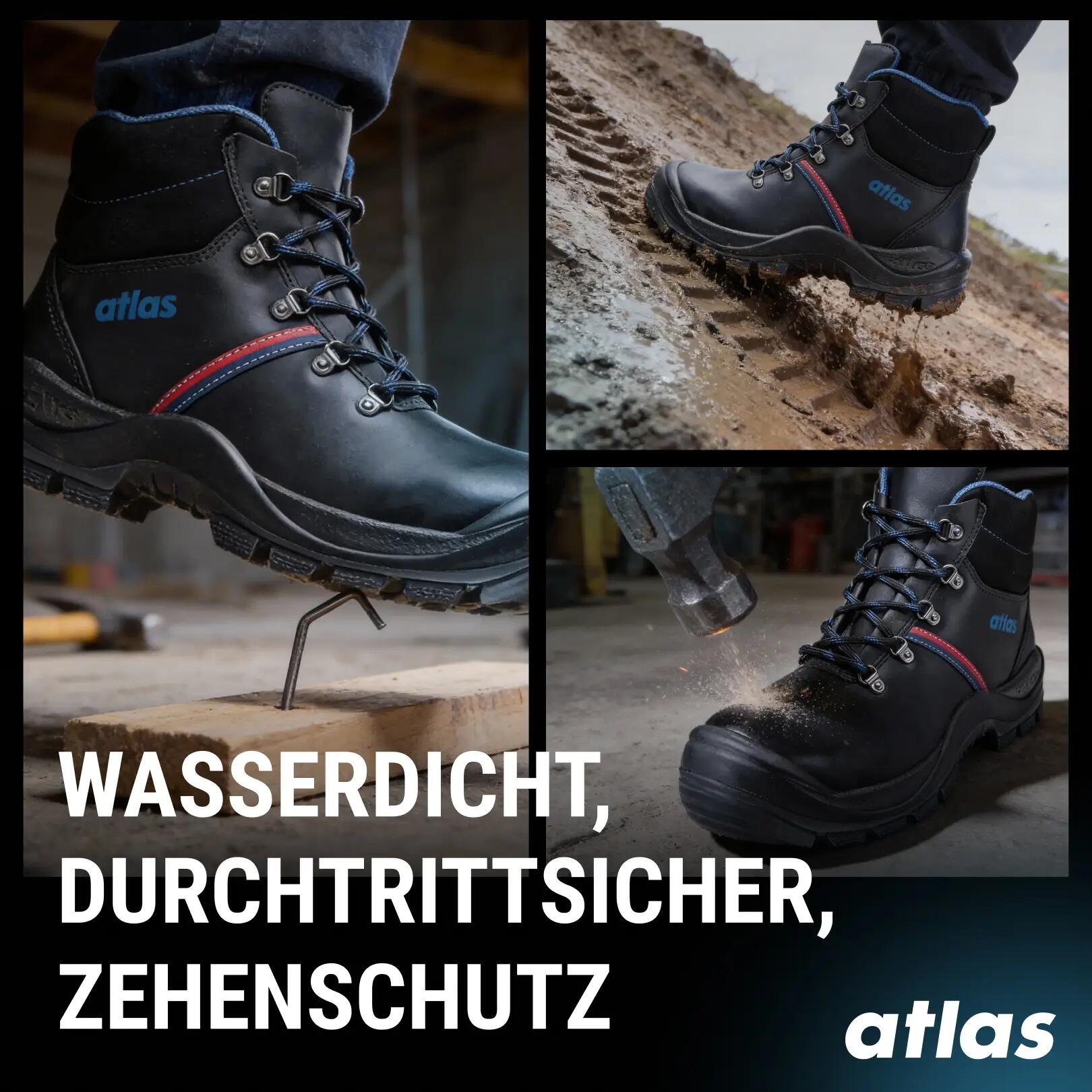 ATLAS Veiligheidsschoenen Anatomische Bau 500 Breedte 10 9/10
