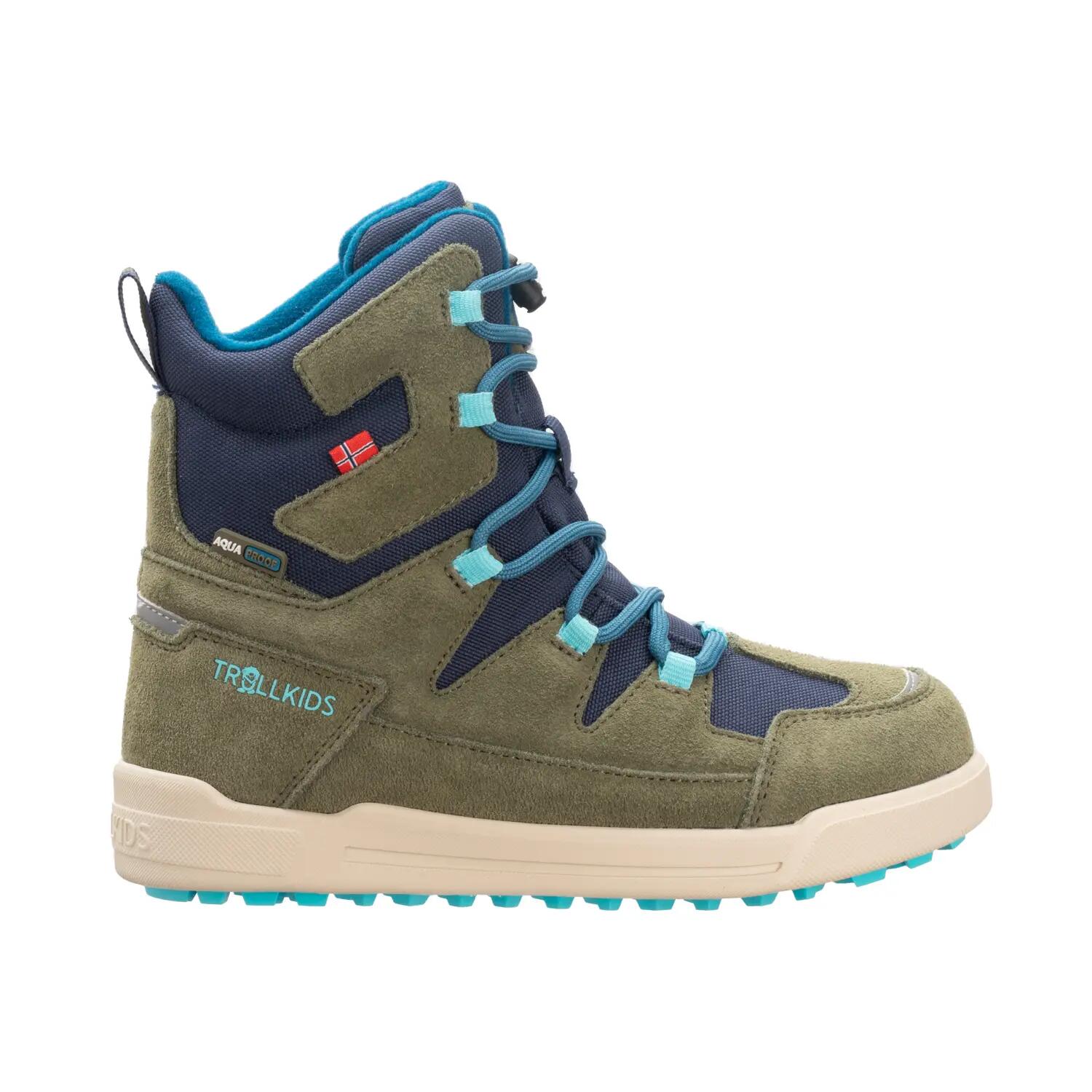 Kinder Winterstiefel Finnmark Tannengrün/Mystisches Blau 8/8
