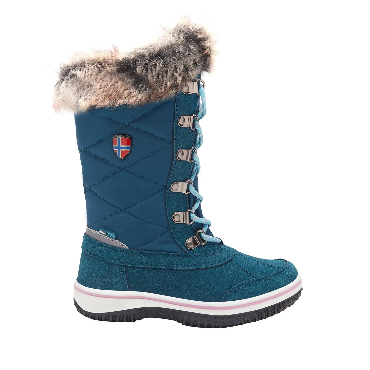Filles Chaussures de neige Holmenkollen bleu-vert / bleu d'eau 8/8