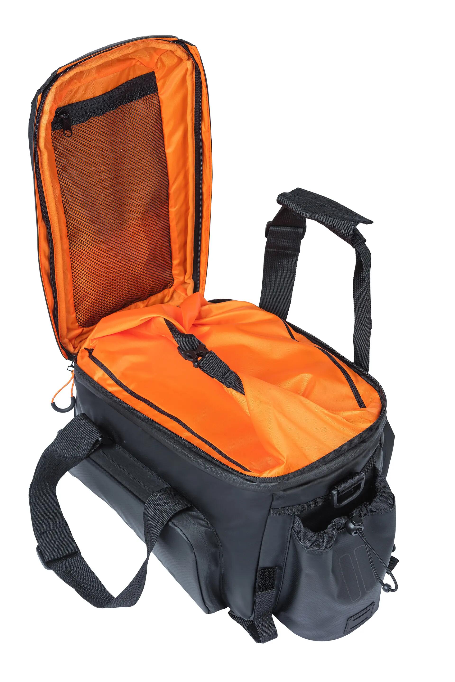 Bagagedraagtas "Miles" XL Pro, zwart/oranje 9/12