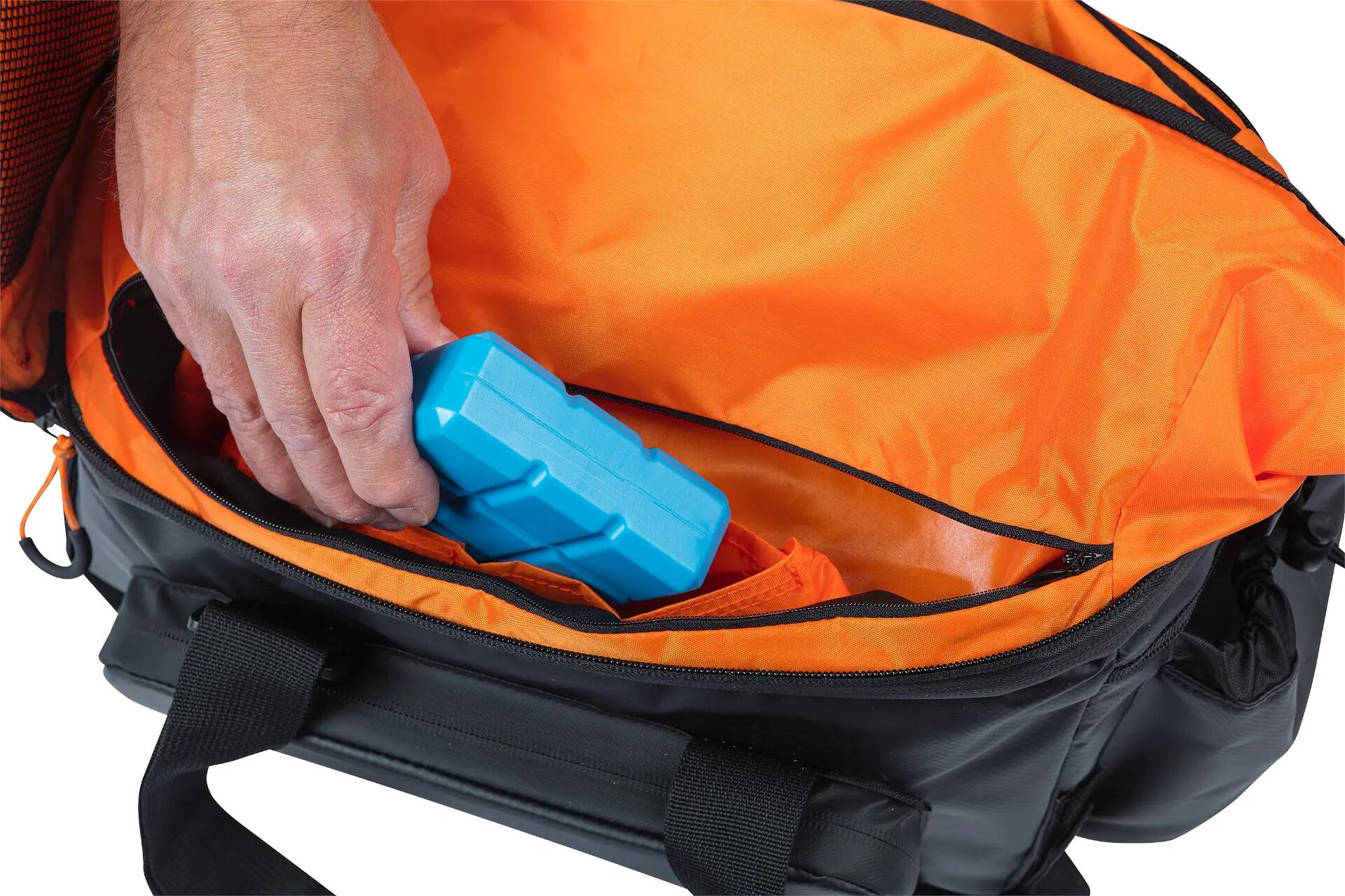 Bagagedraagtas "Miles" XL Pro, zwart/oranje 8/12