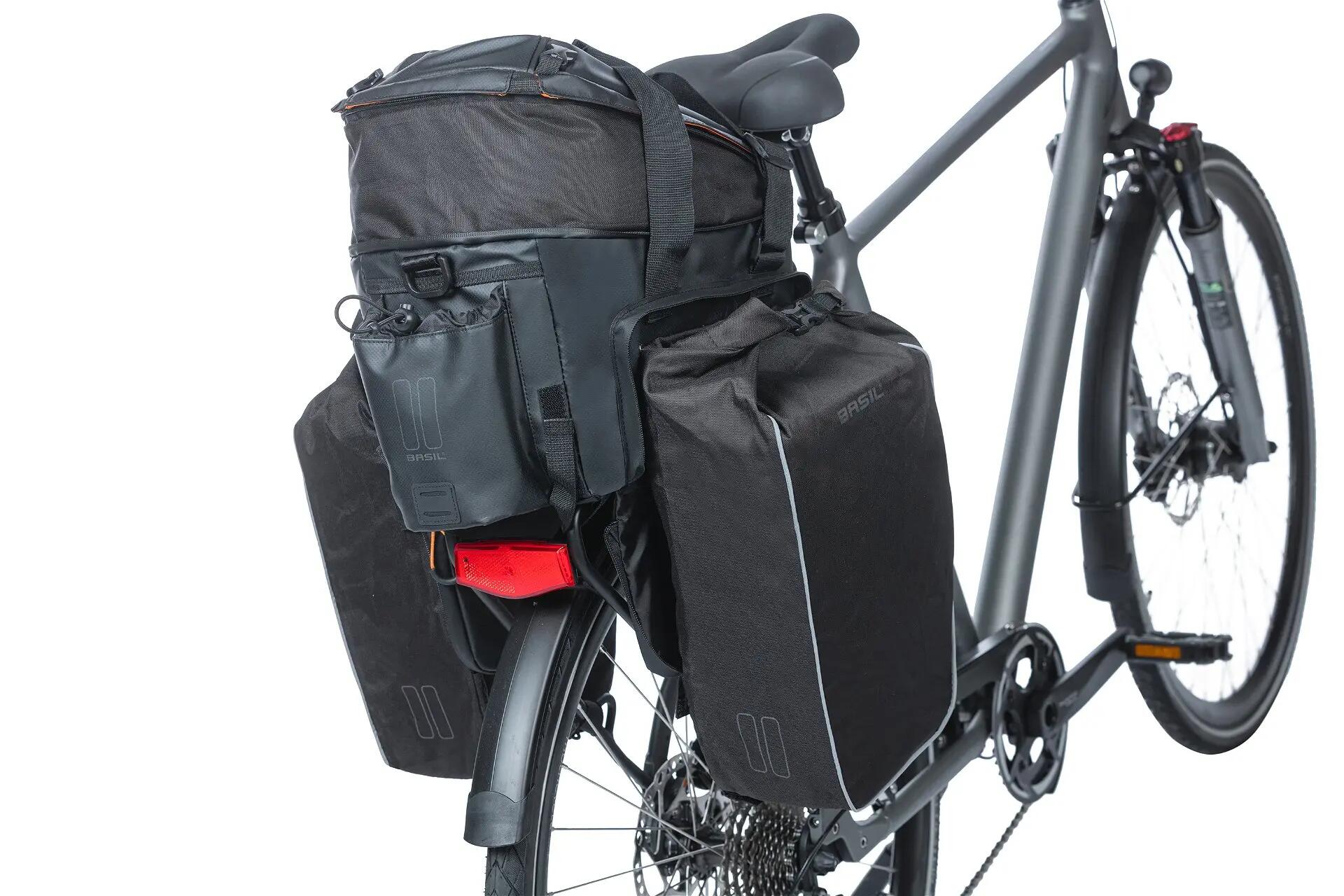 Bagagedraagtas "Miles" XL Pro, zwart/oranje 11/12