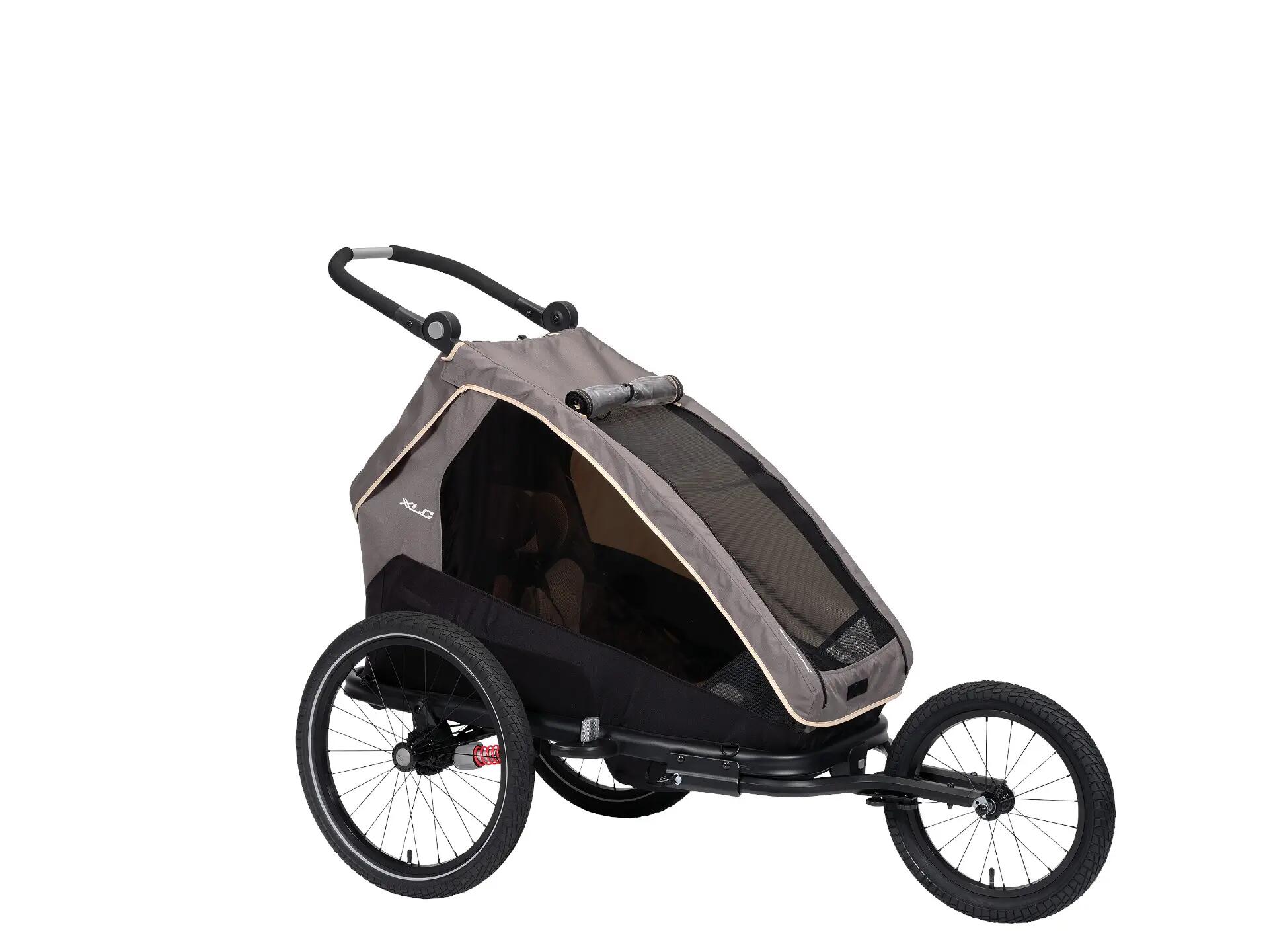 XLC Kinderanhänger MonoS grau/beige/anthrazit 8/9
