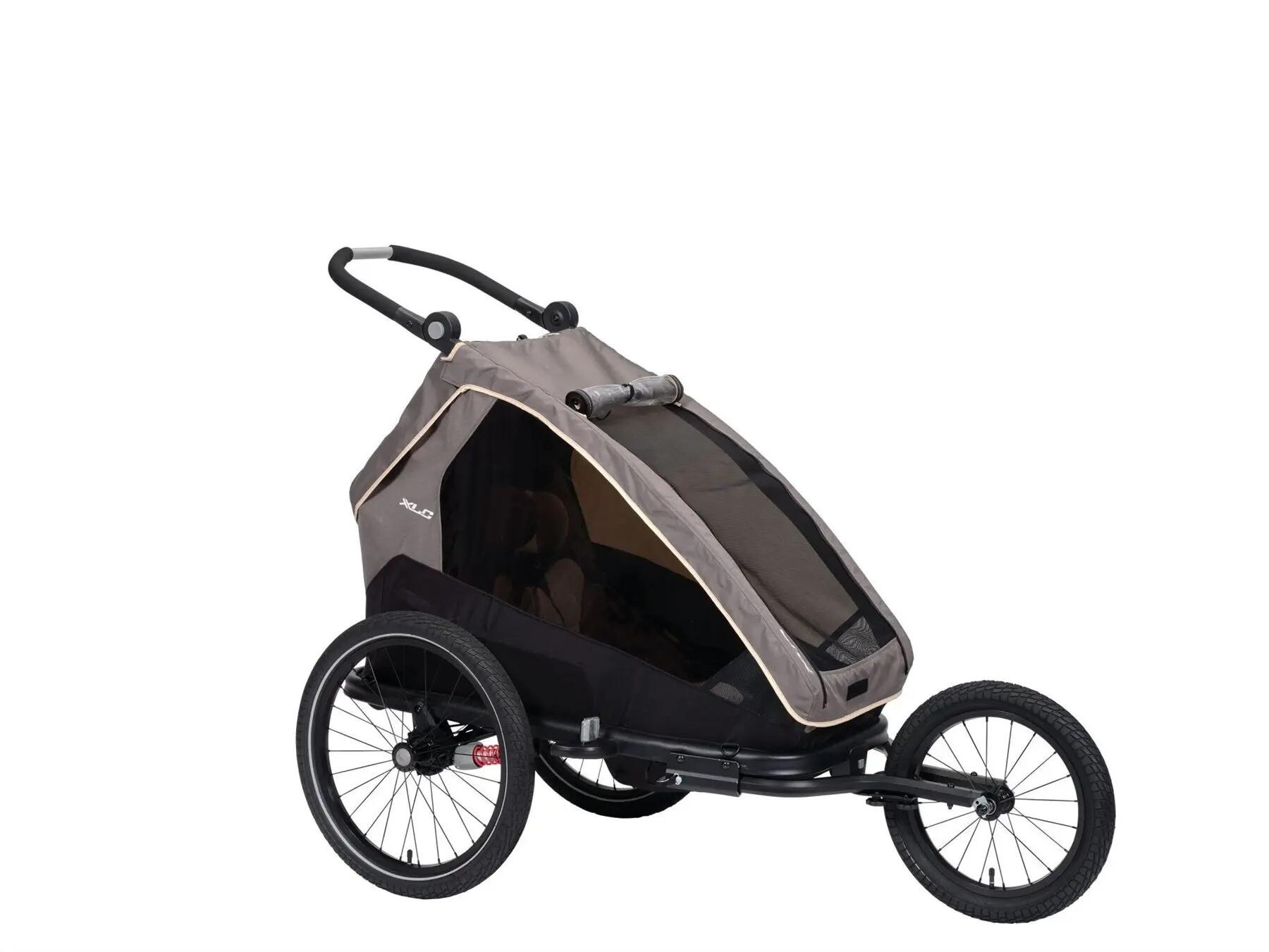 XLC Kinderanhänger MonoS grau/beige/anthrazit 4/9