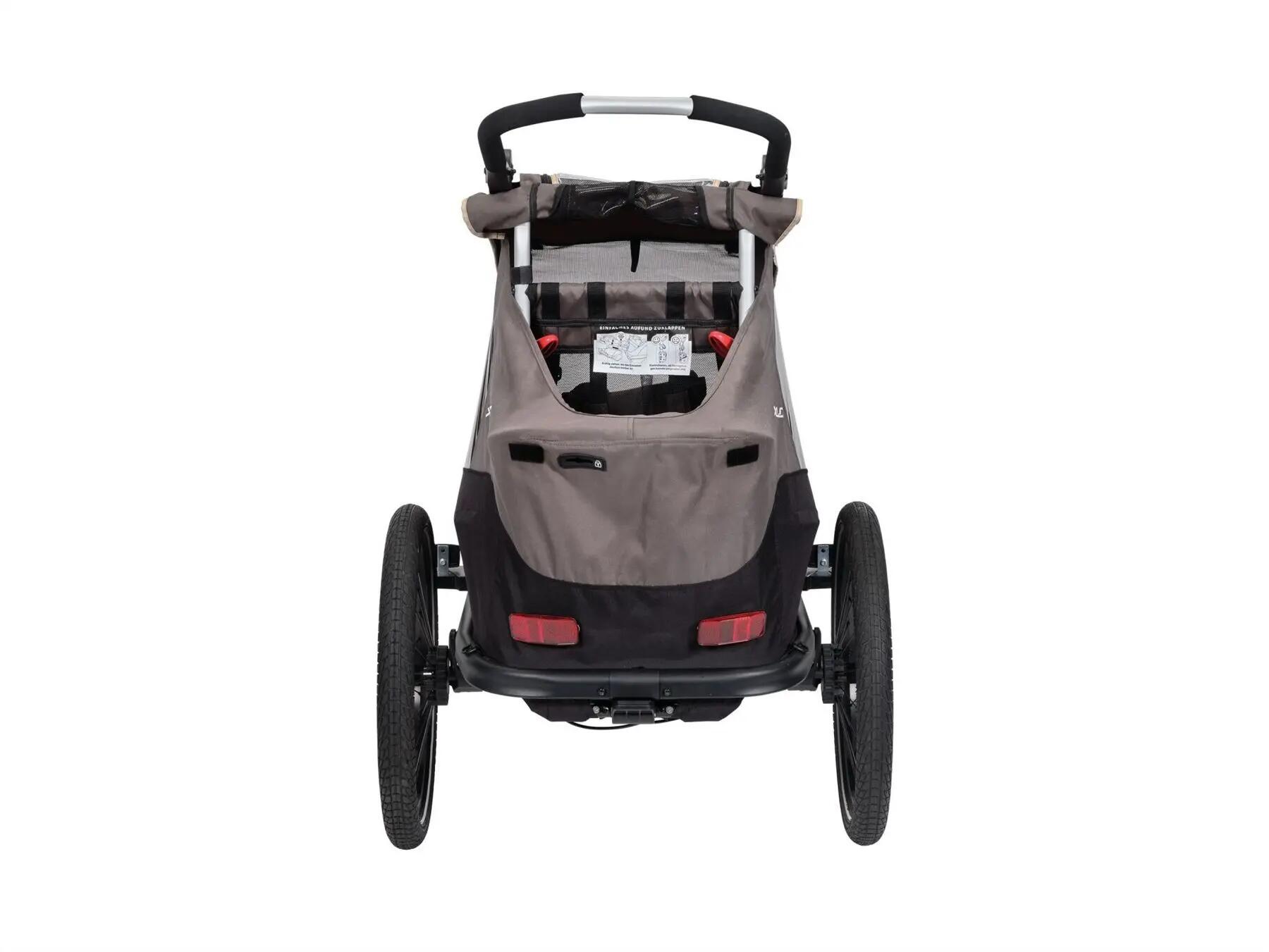 XLC Kinderanhänger MonoS grau/beige/anthrazit 2/9
