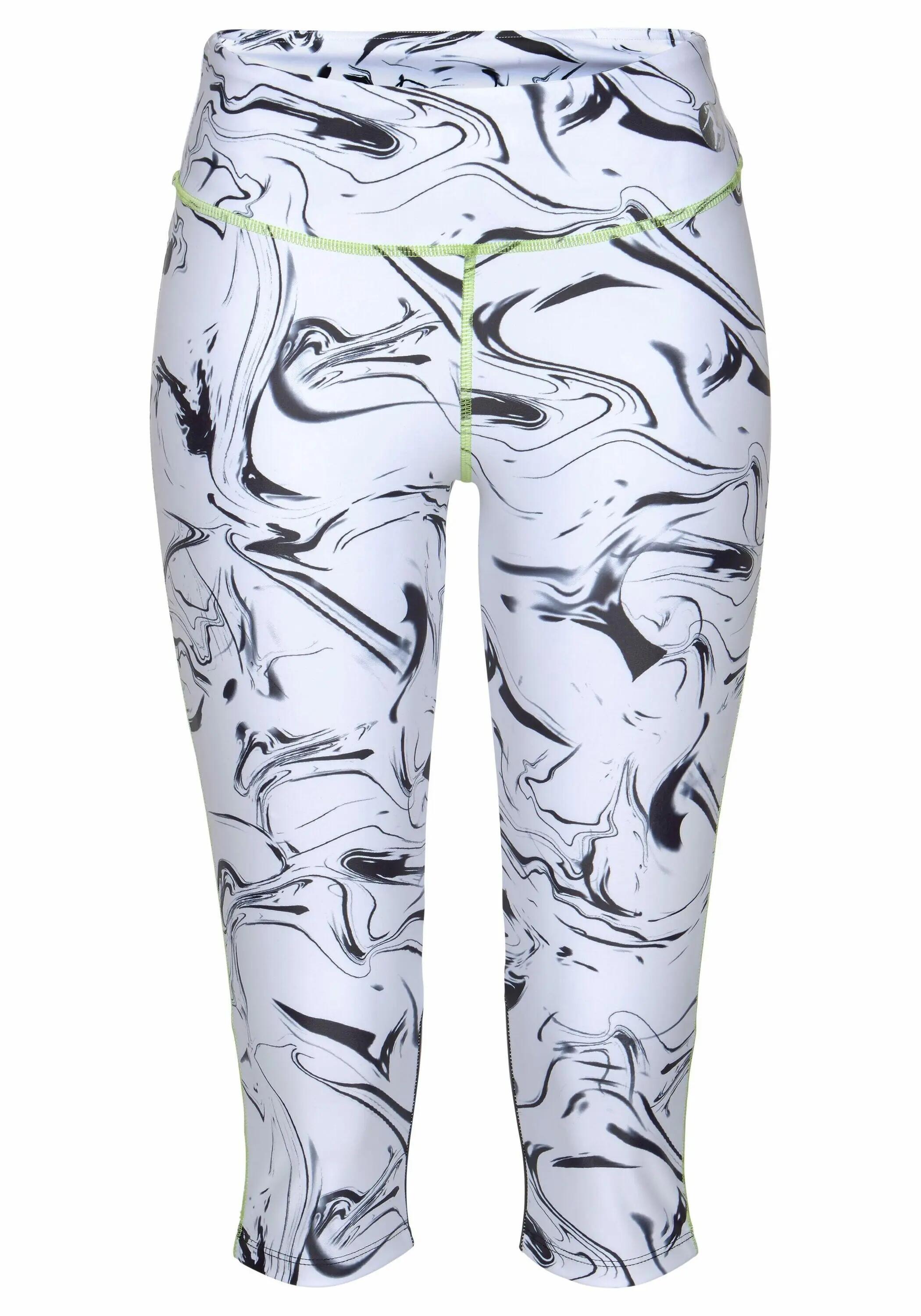 Damen LASCANA ACTIVE Caprileggings »White Marble« 8/11