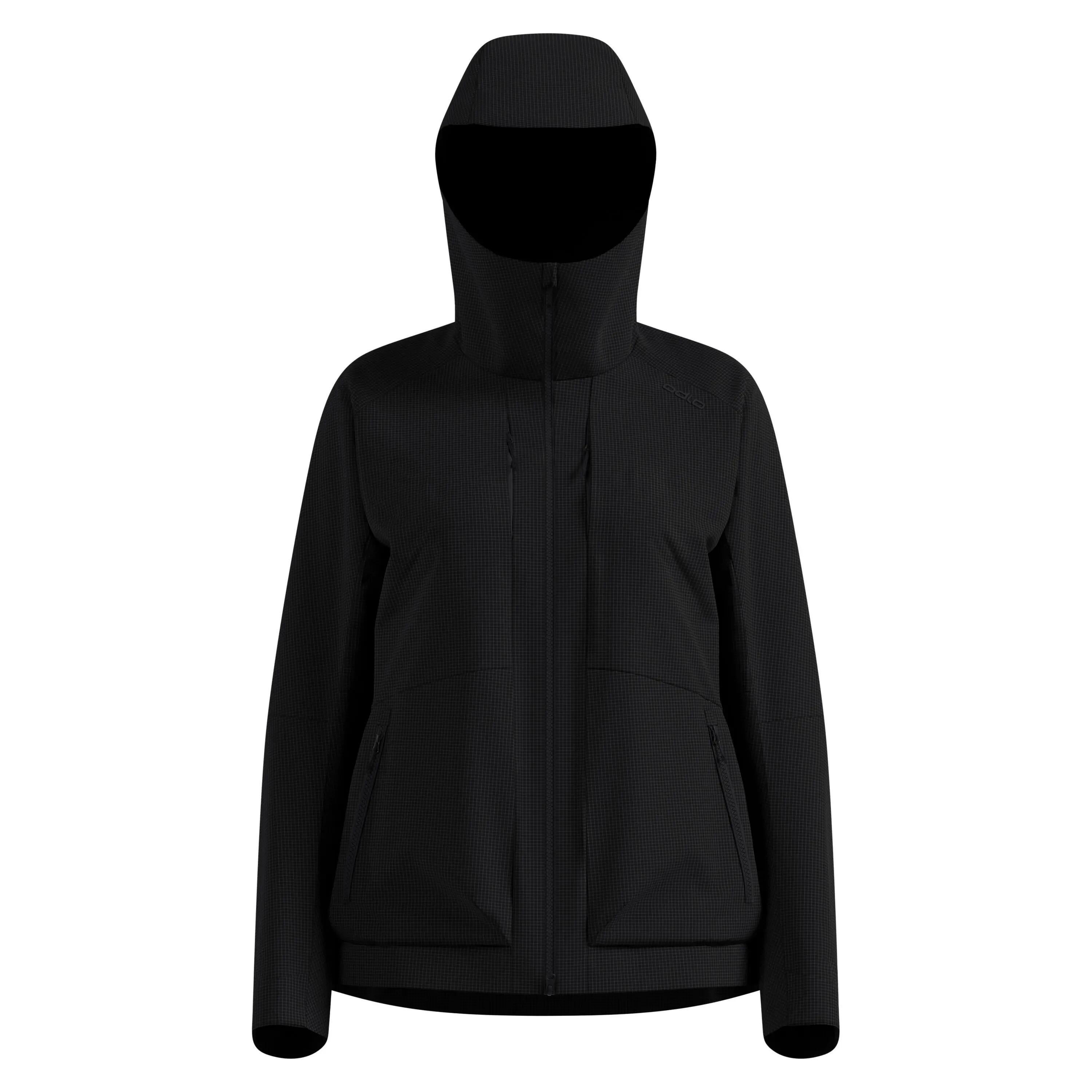 Casaco impermeável Odlo Ascent 3L Hardshell para mulher Preto 15/15