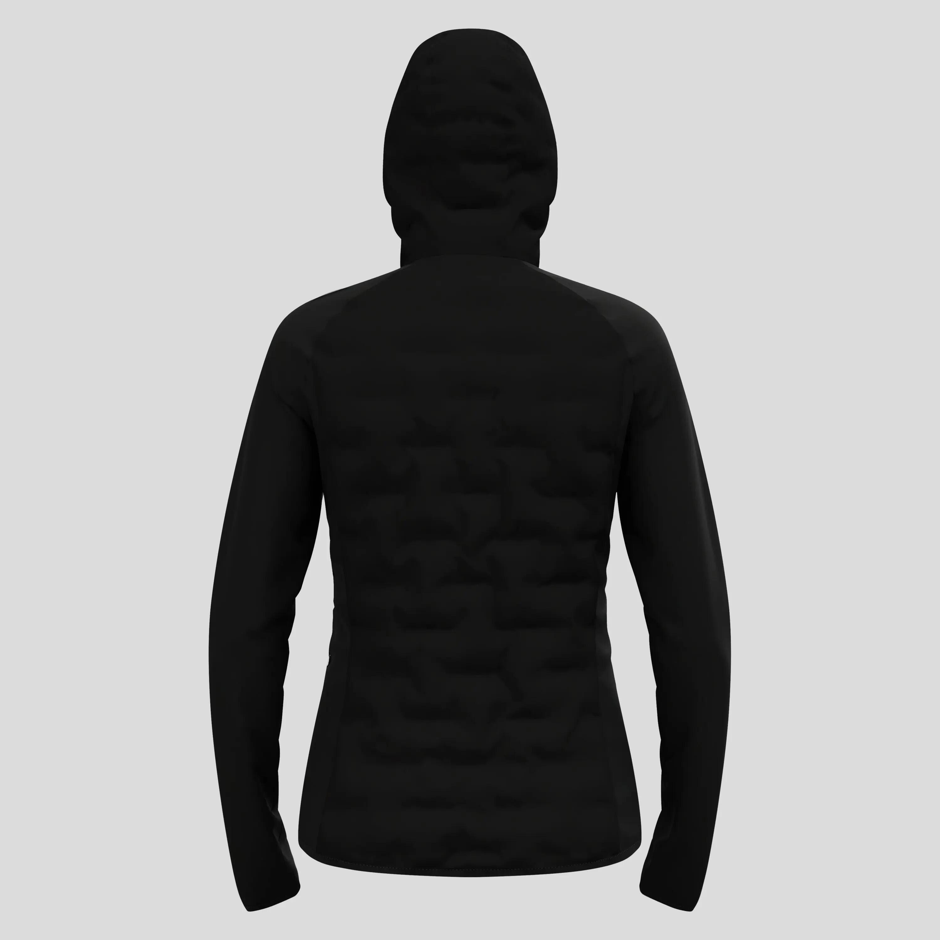Zeroweight Insulator hybride mid layer met capuchon en rits ODLO 9/13