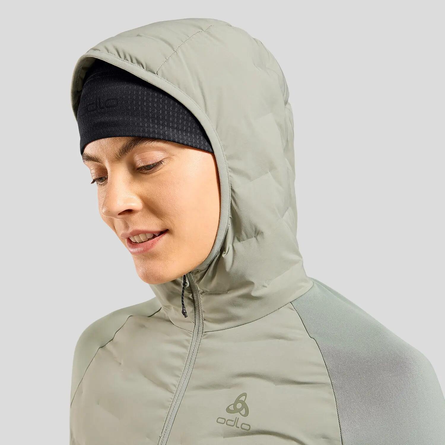 Zeroweight Insulator hybride mid layer met capuchon en rits ODLO 10/13