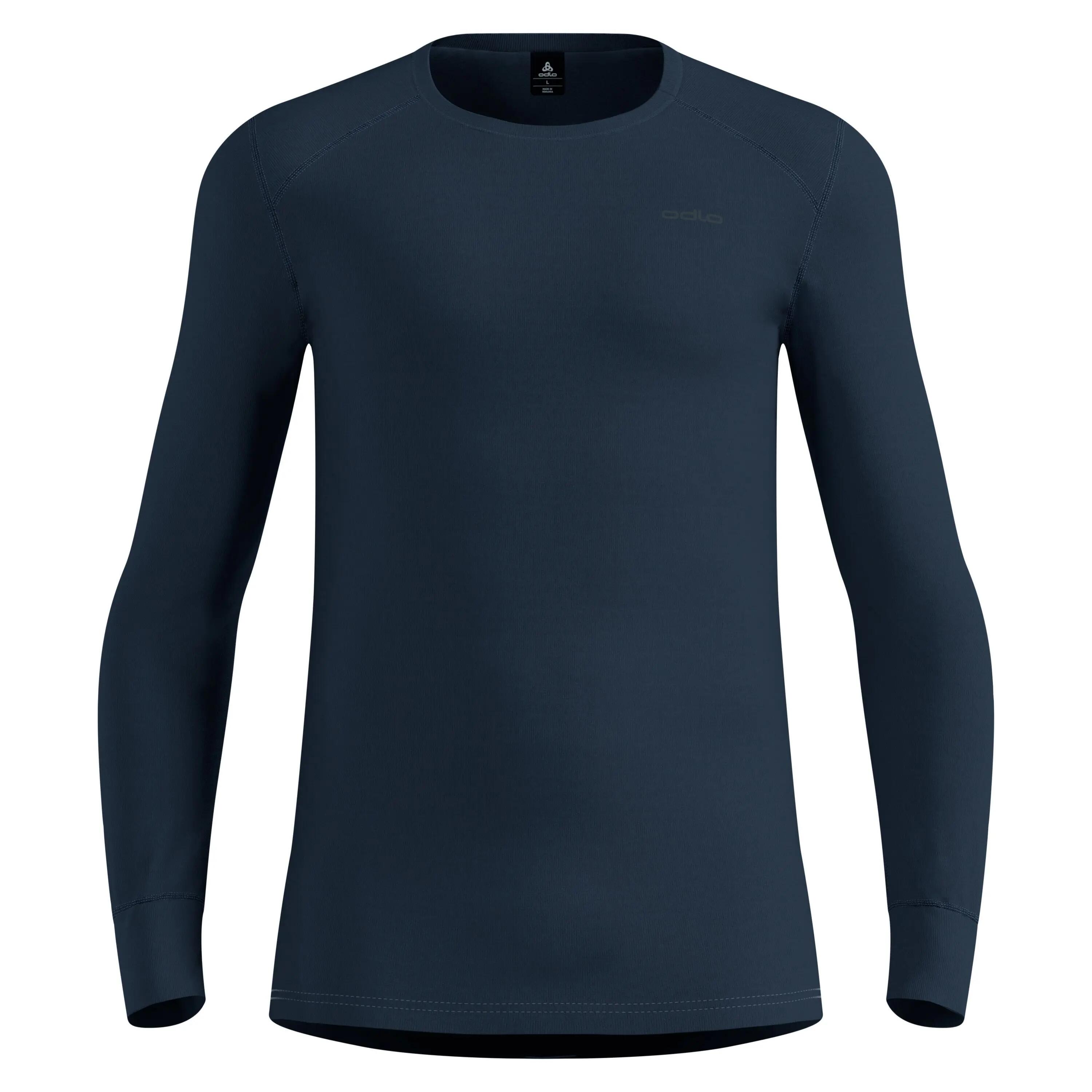 ODLO Odlo BL TOP Crew neck l/s ACTIVE WARM ECO Thermoshirt DONKERE SAFFIER M 9/10