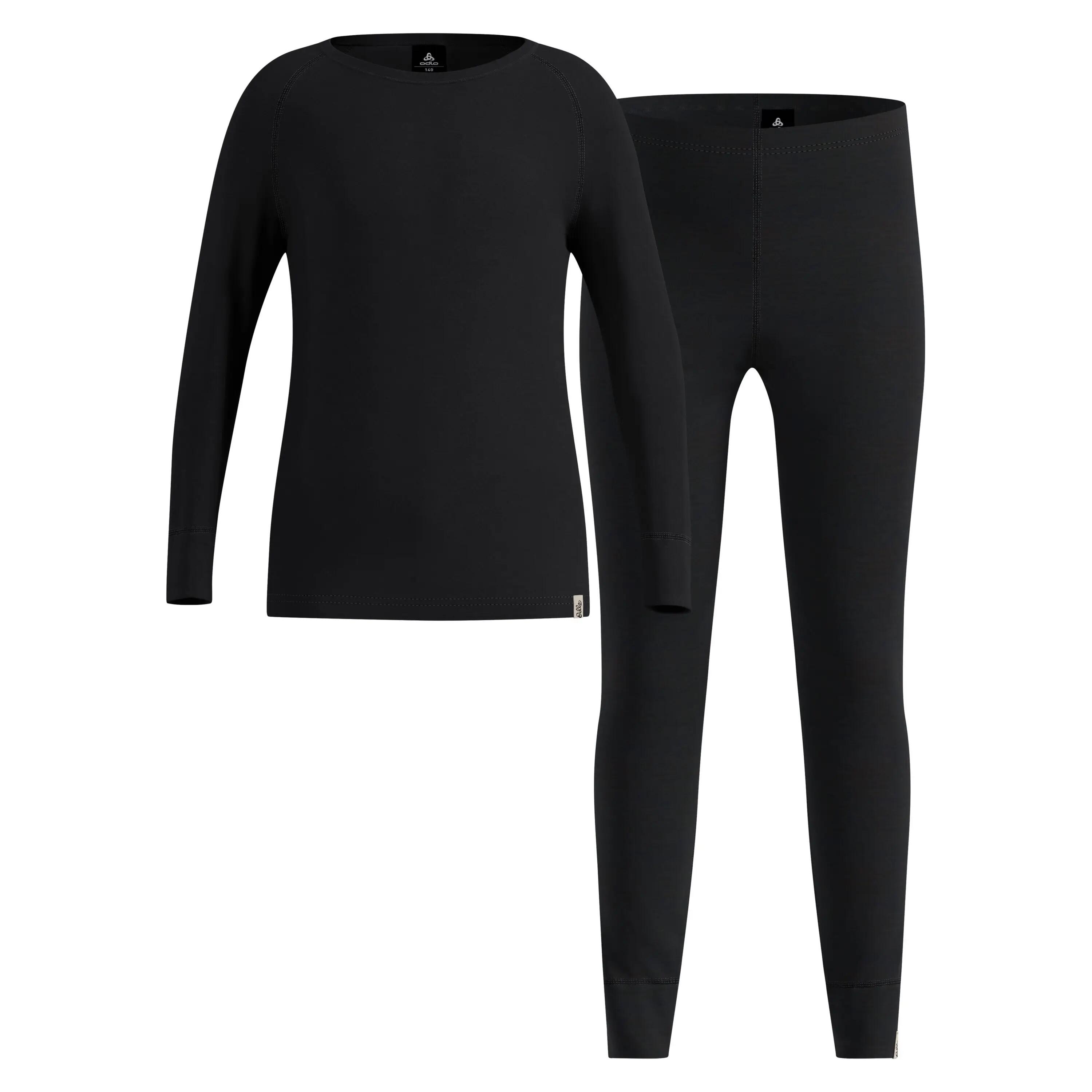 Ensemble de haut et collant techniques en laine mérinos 200 Natural pour enfant 10/11