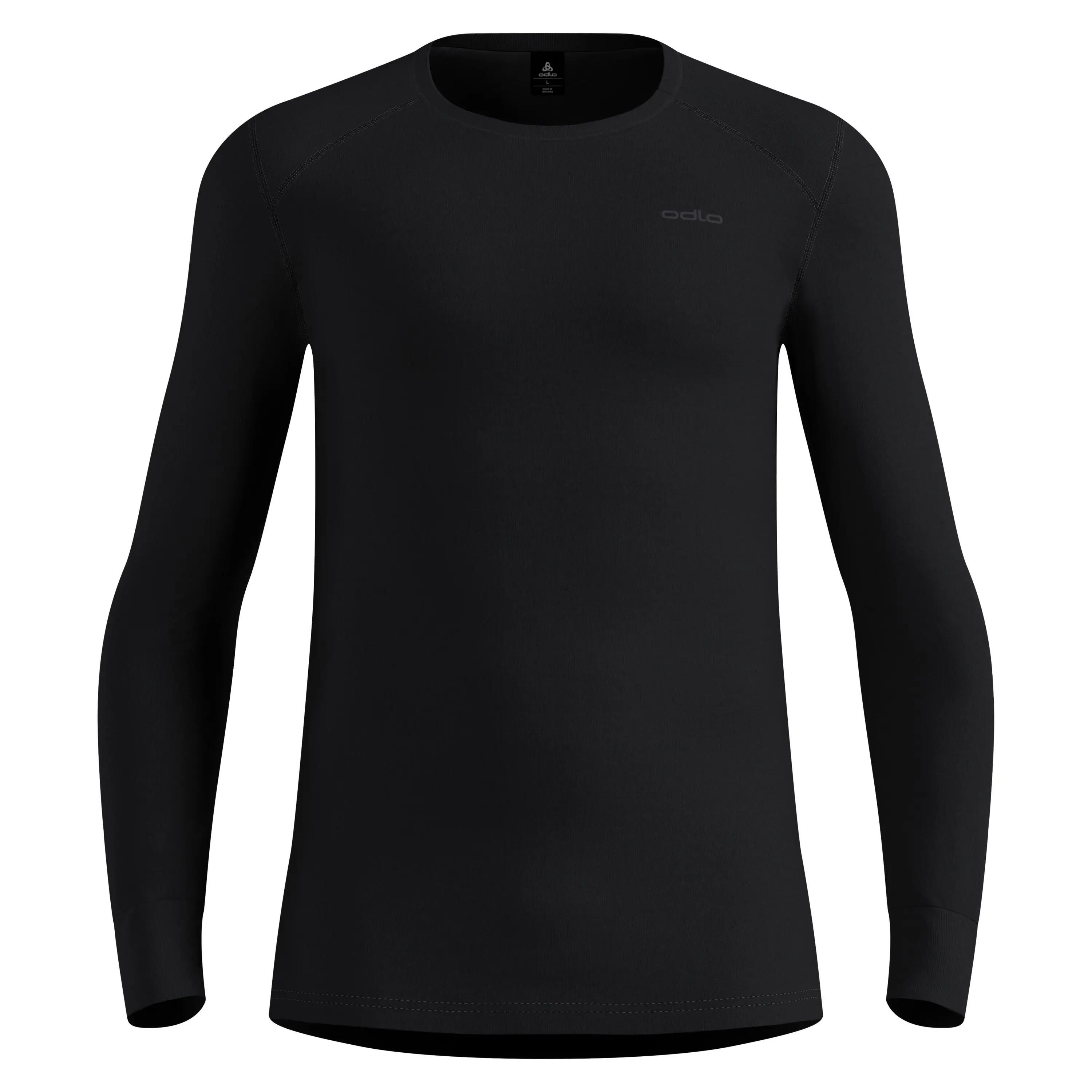 ODLO Shirt Ronde Hals Lange Mouwen ACTIVE WARM ECO Thermoshirt ZWART XS 11/12