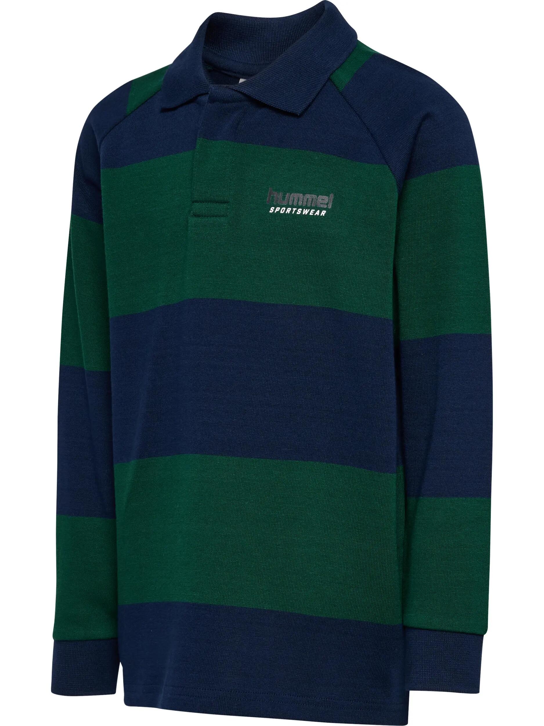 Polo de manga comprida para criança Hummel Striped Loose 8/9
