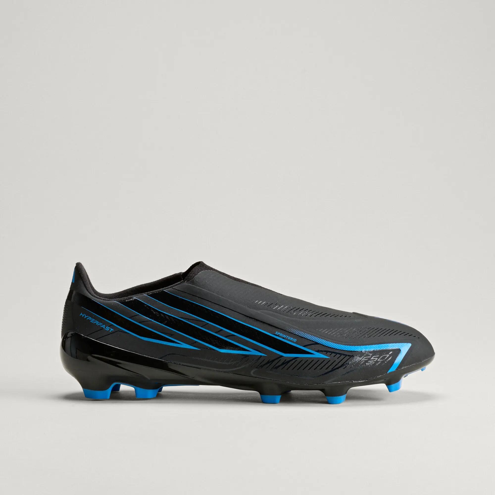 Bota de fútbol sin cordones F50 Hyperfast League césped natural seco 8/15
