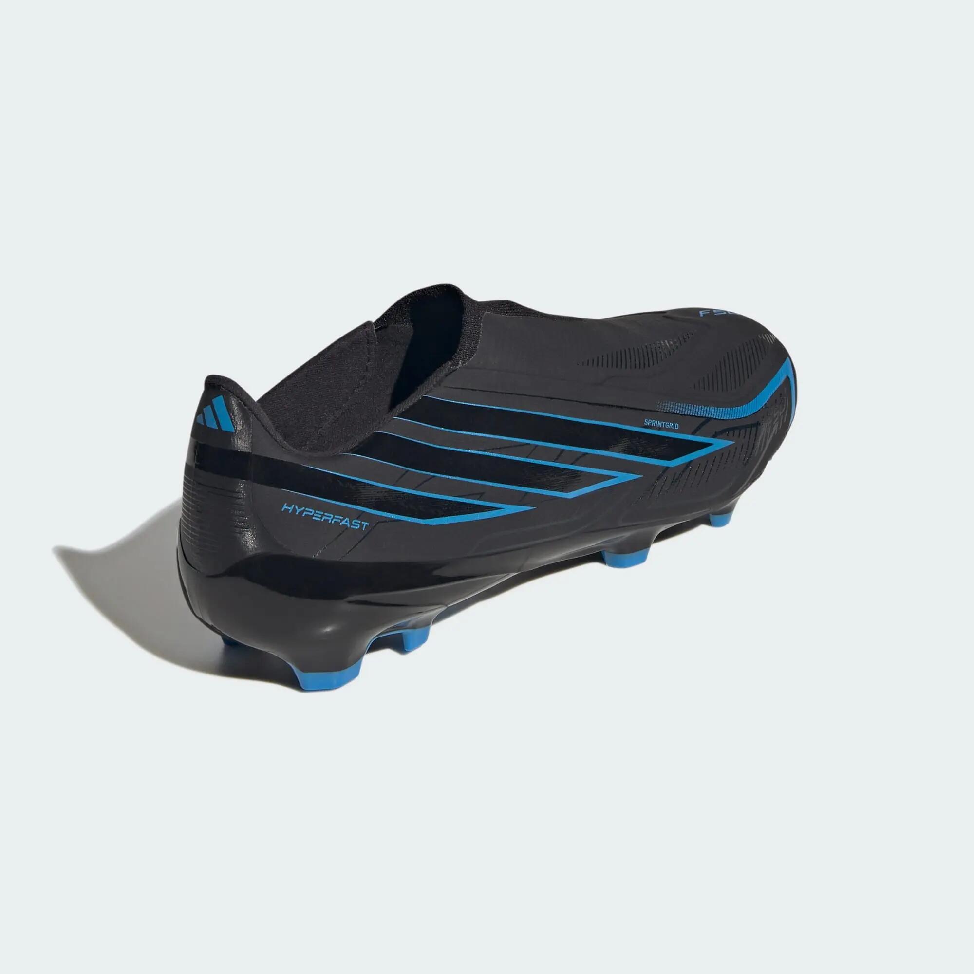 Bota de fútbol sin cordones F50 Hyperfast League césped natural seco 10/15