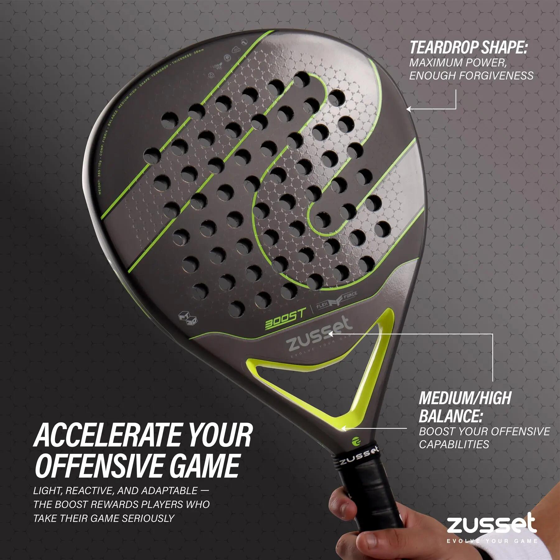 Raquette de Padel BOOST Forme Goutte - Puissance et Dynamisme pour Progresser 10/15