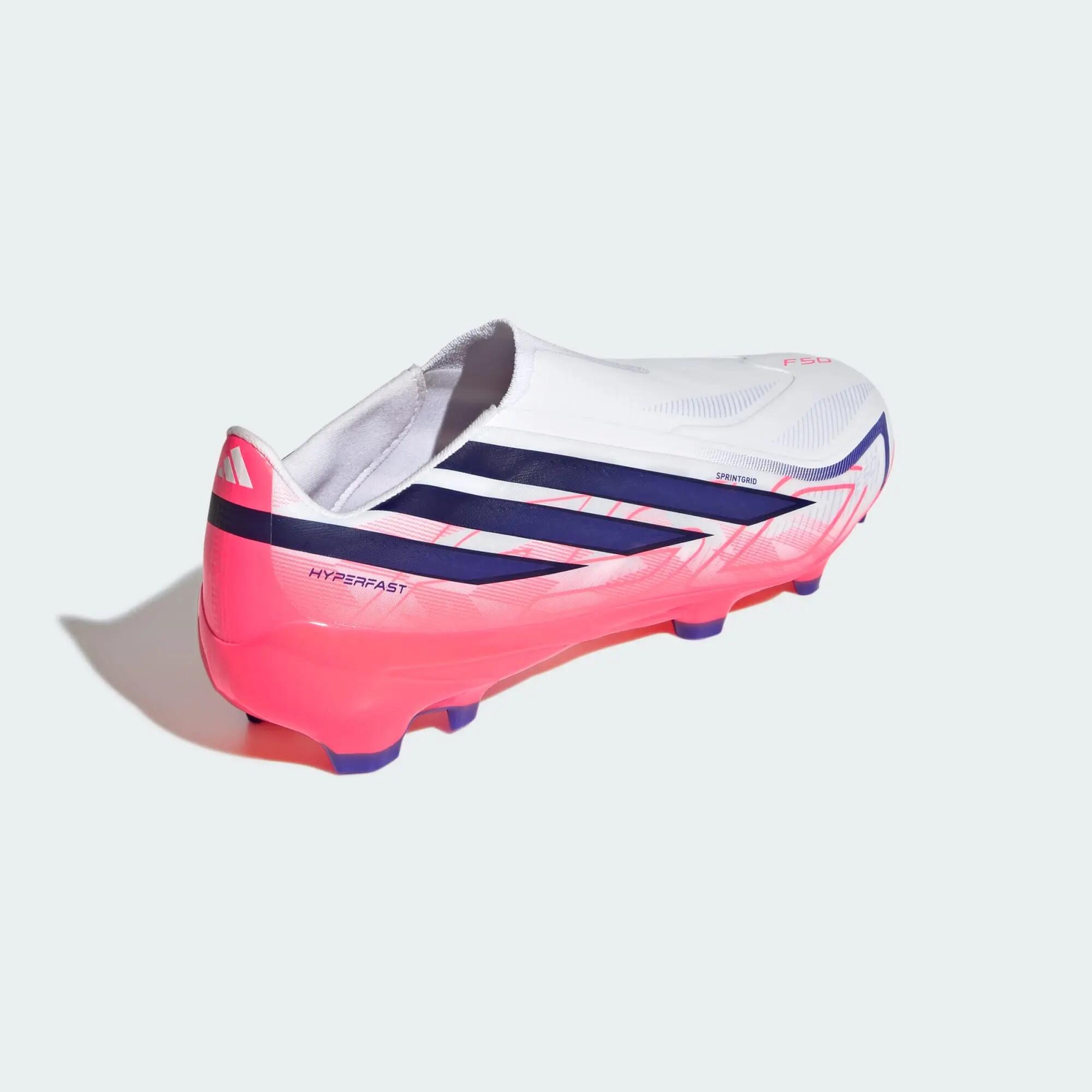Chaussure de football sans lacets F50 Hyperfast League Terrain souple 10/15