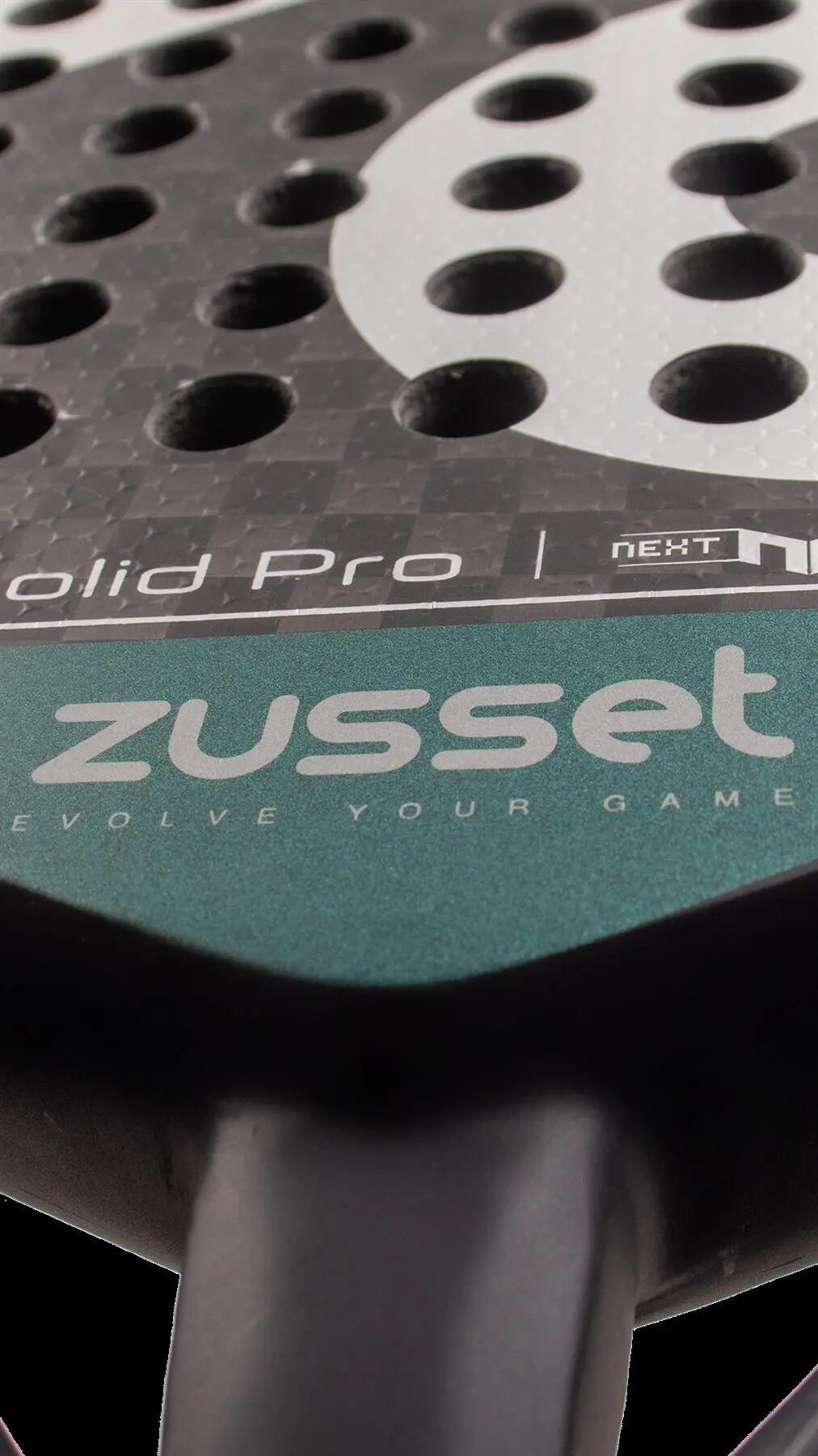 Padel Racket SOLID PRO 12K Carbon, Ronde Vorm - Controle & Kracht 13/15
