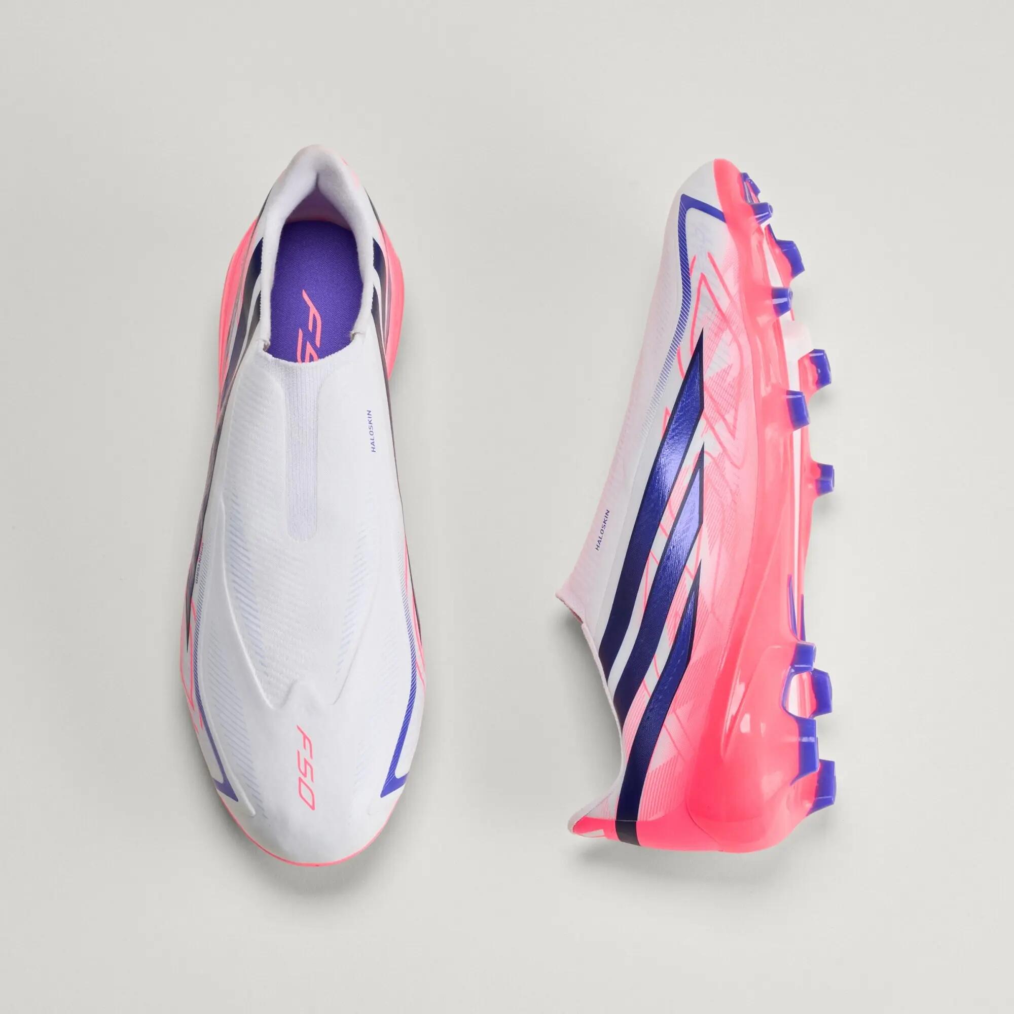 Chaussure de football sans lacets F50 Hyperfast League Terrain souple 9/15