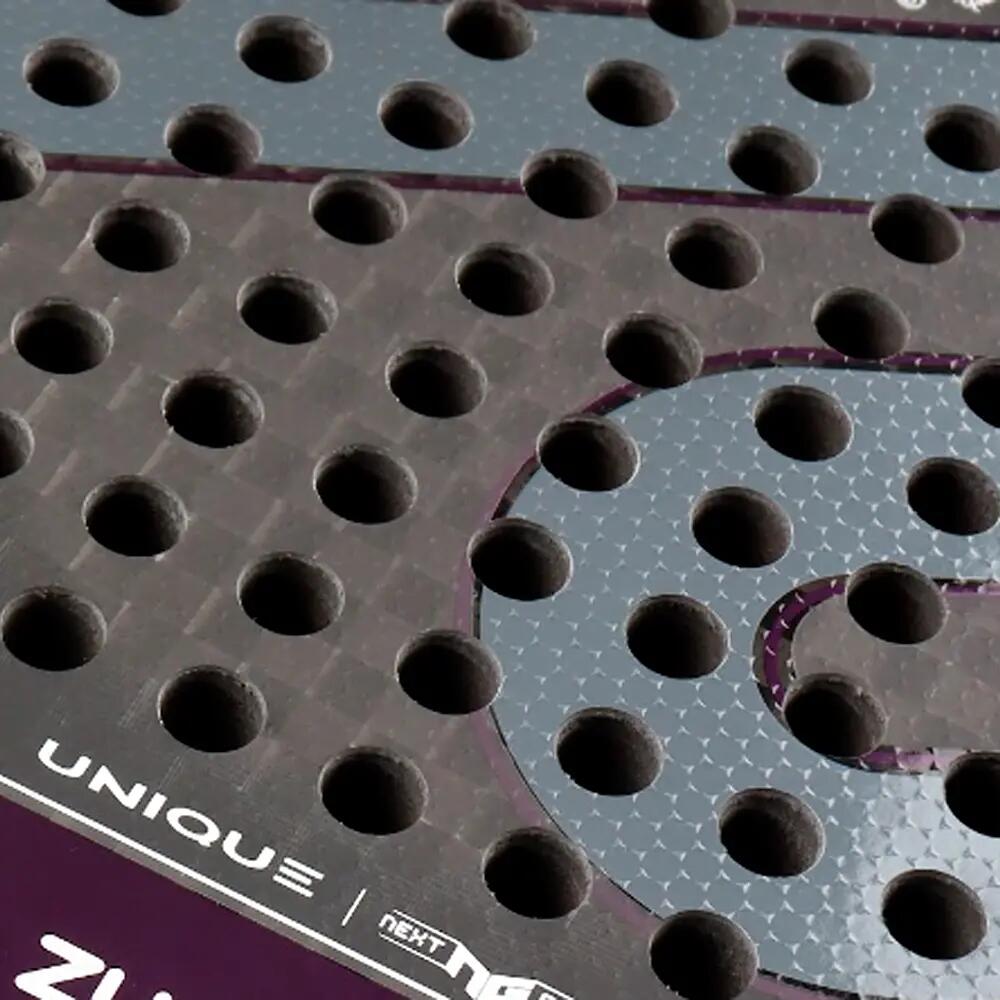 Raquete de padel UNIQUE 12K carbono, formato gota – equilíbrio médio-alto 13/15