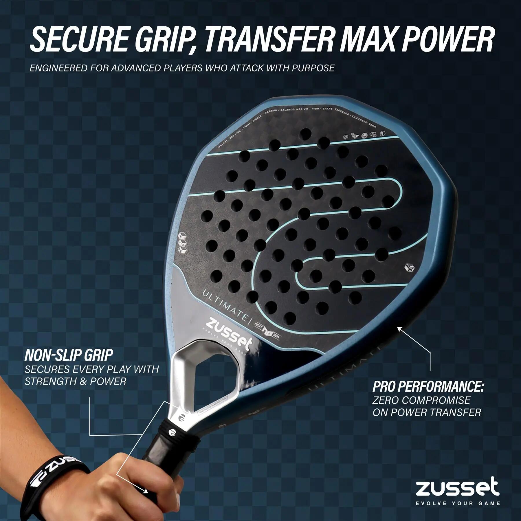 Raquete de padel ULTIMATE 12K Carbon, formato de diamante - controlo máximo 8/15
