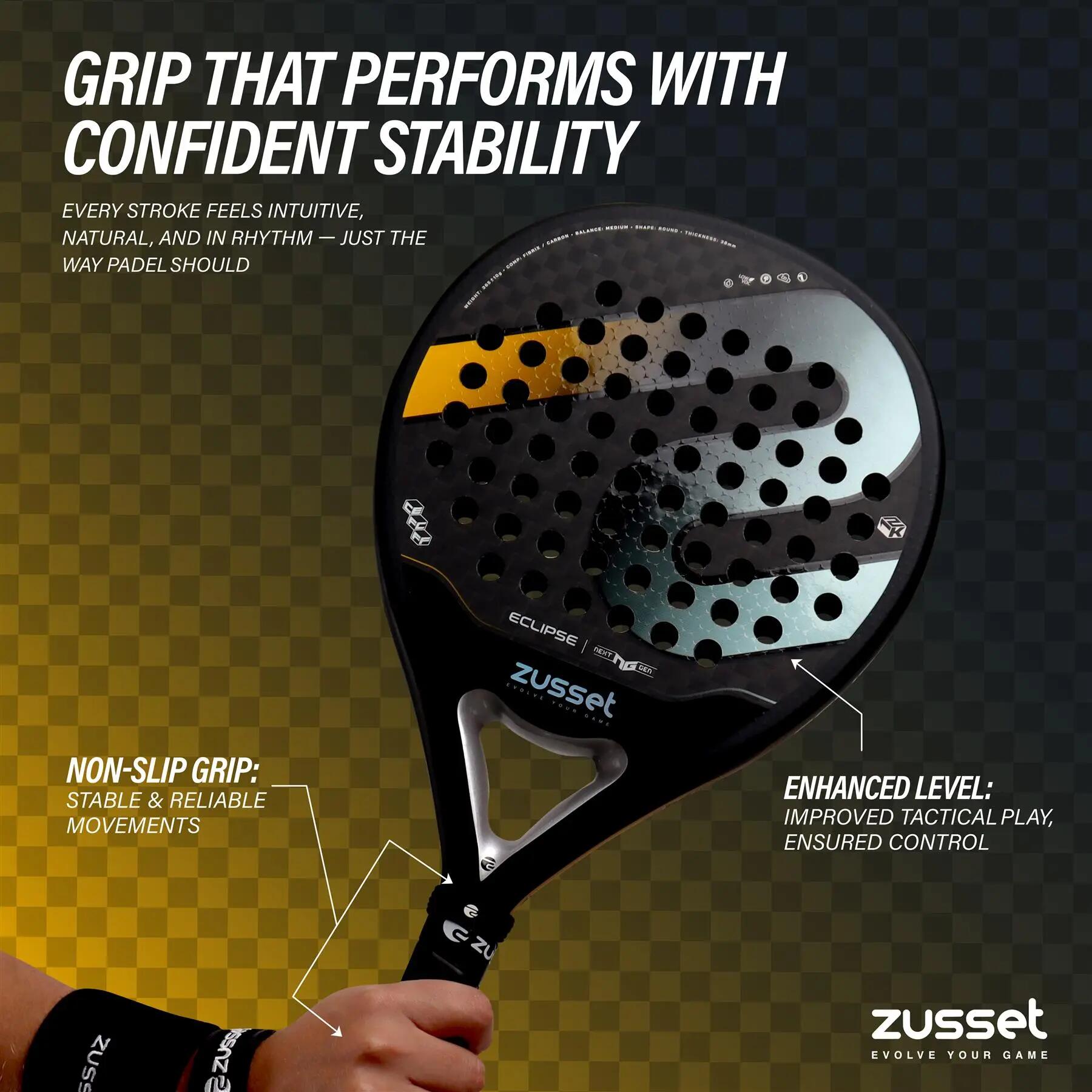 Raquete de padel ECLIPSE 12K carbono, formato redondo – controlo & conforto 9/15