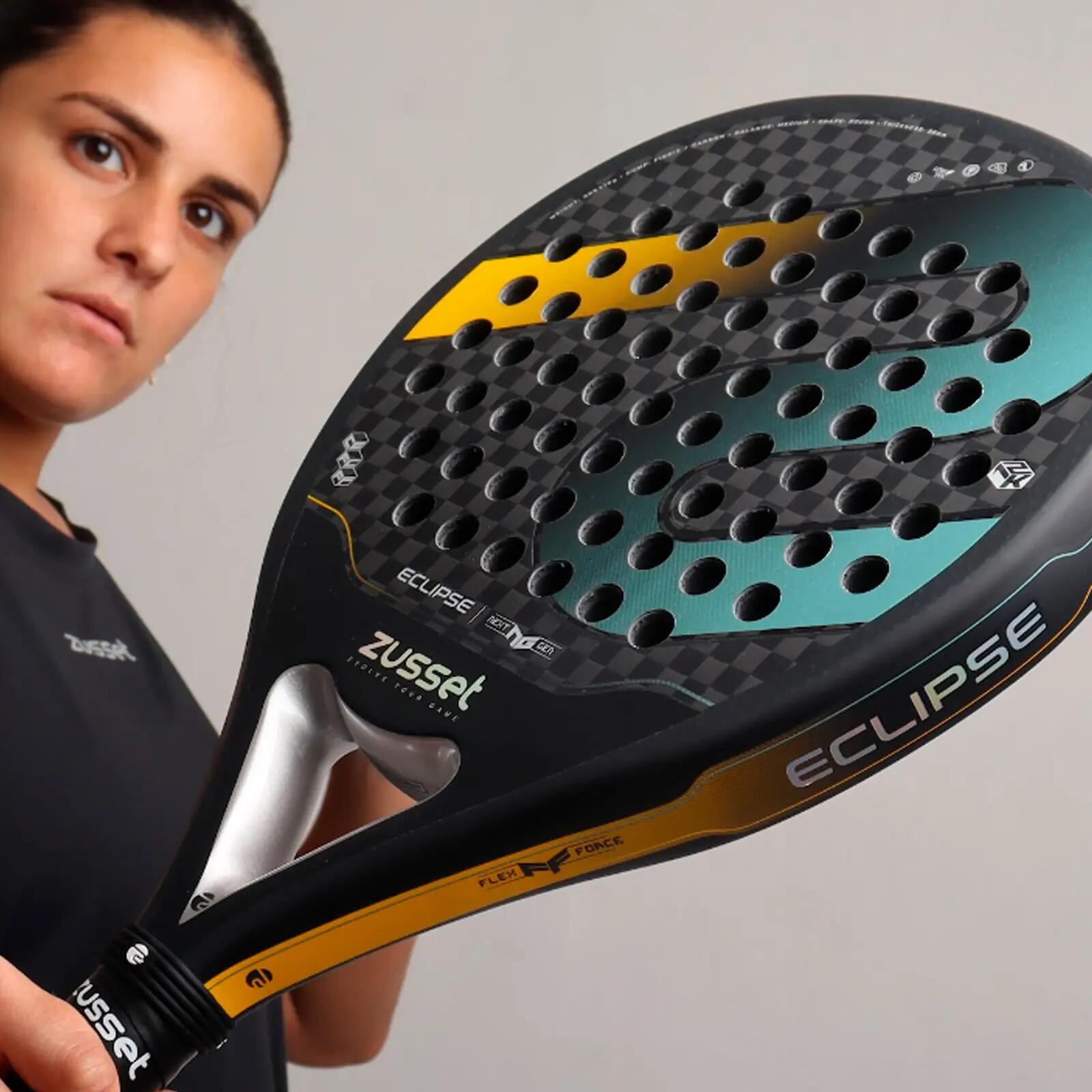 Raquete de padel ECLIPSE 12K carbono, formato redondo – controlo & conforto 13/15