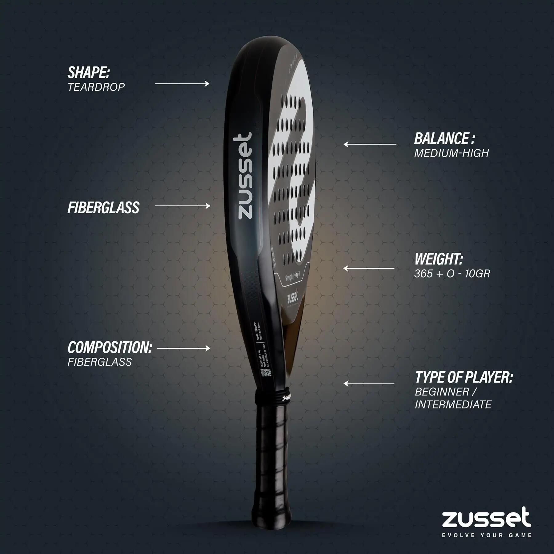 Raquete de padel STRENGTH, formato gota – estável & confortável 9/15