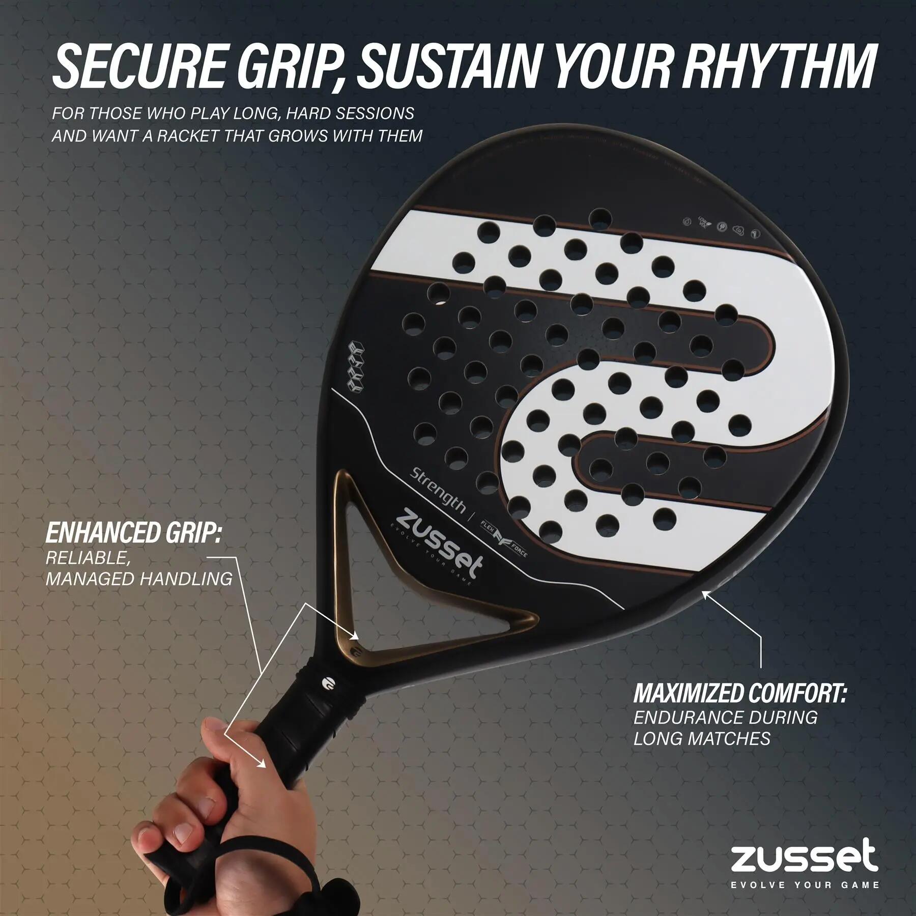 Raquete de padel STRENGTH, formato gota – estável & confortável 8/15