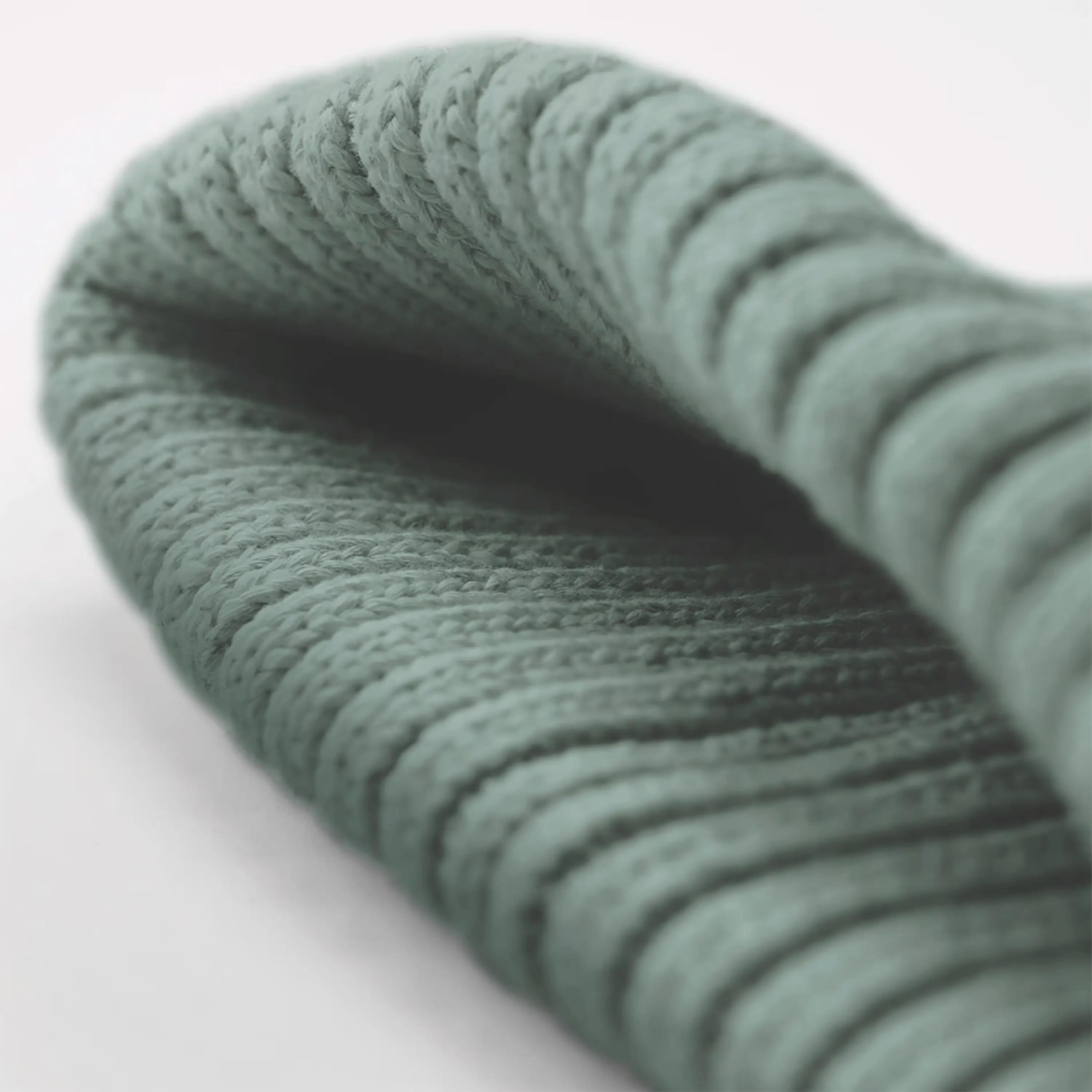 Bonnet enfant en coton biologique - Dusty Green - One Size 3/3