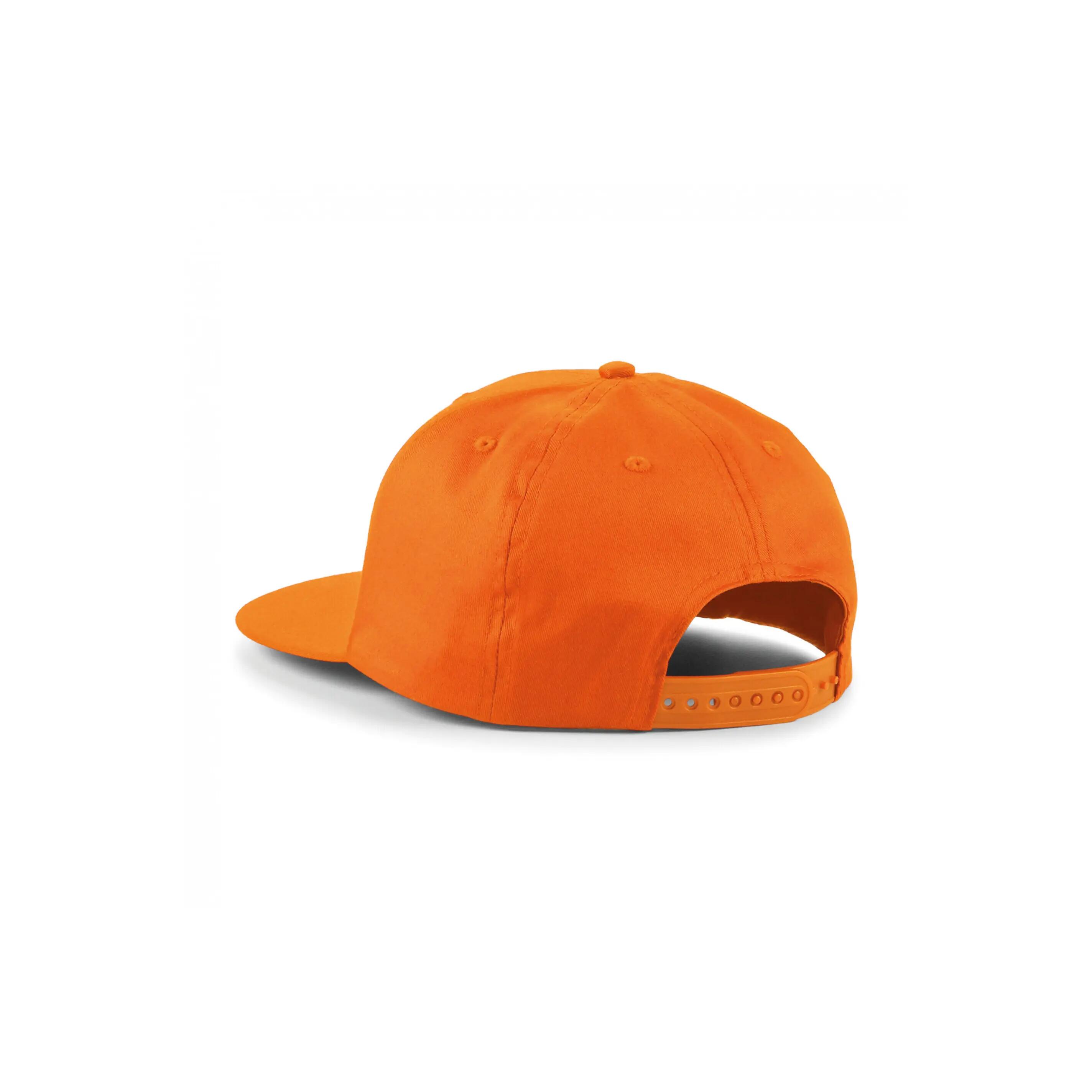 Casquette Rapper 5 panneaux - Orange - One Size 2/2