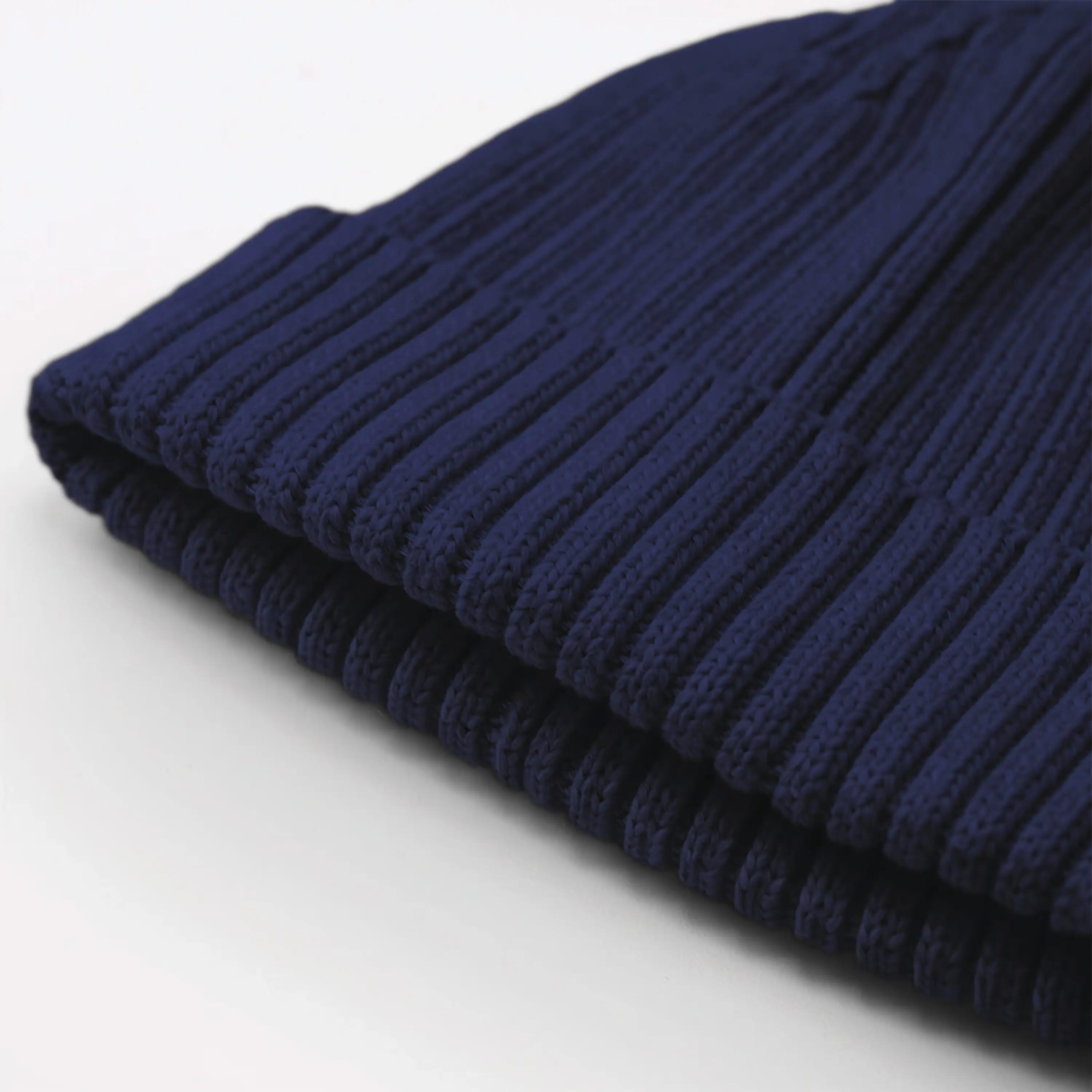 Bonnet enfant en coton biologique - Oxford Navy - One Size 2/3