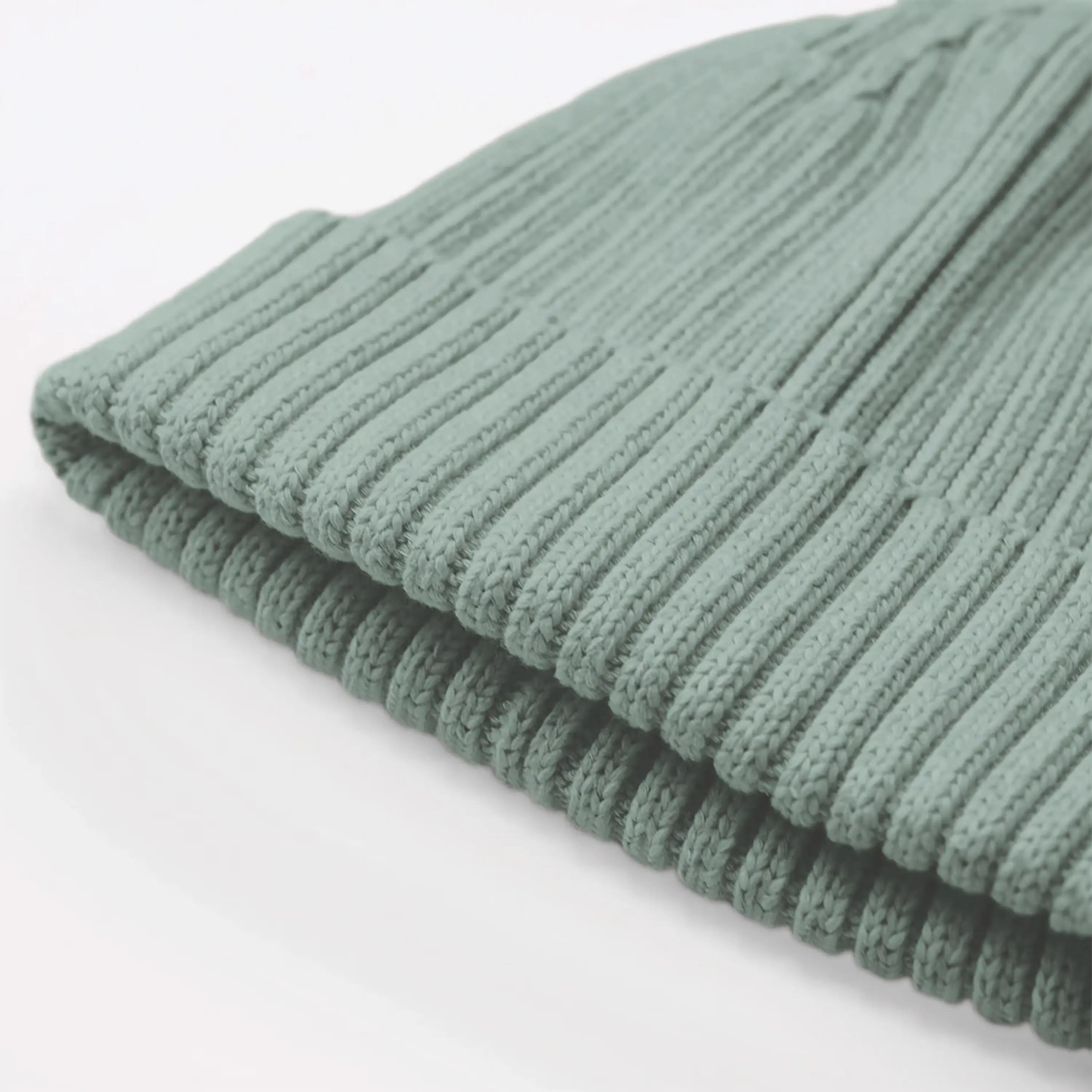 Bonnet enfant en coton biologique - Dusty Green - One Size 2/3