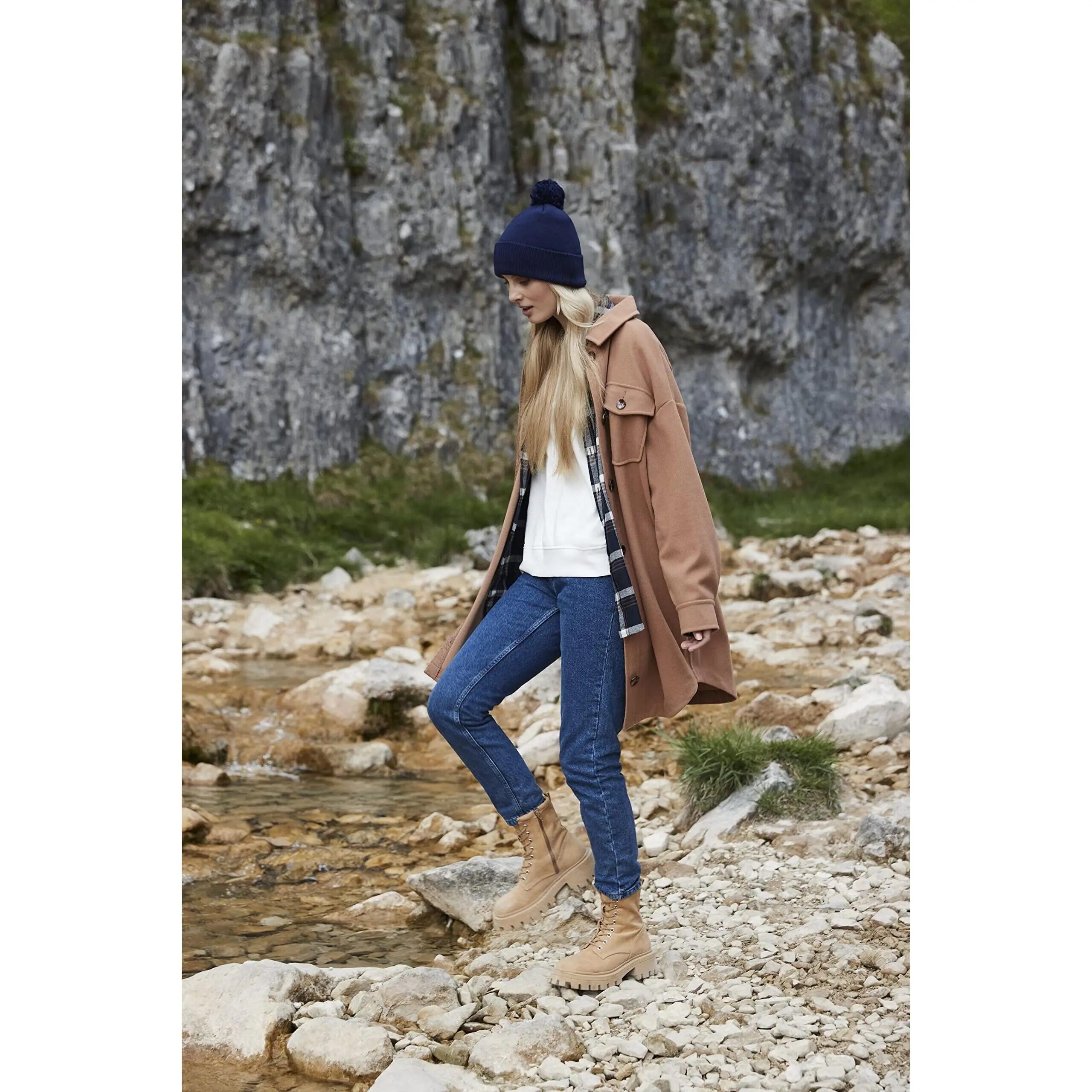 Bonnet Snowstar® en coton bio - Oxford Navy - One Size 3/4