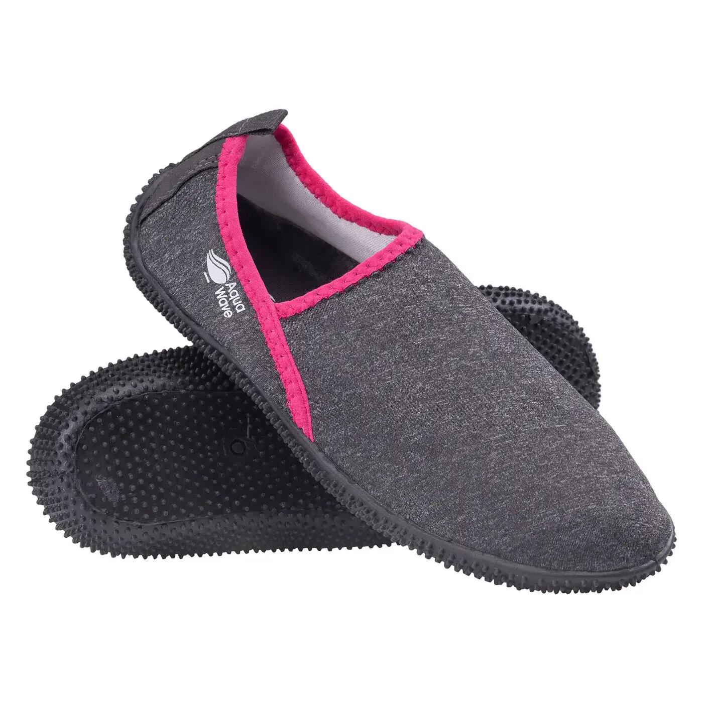 "Bargi" Schwimmschuhe für Damen Schwarz/Pink 5/7