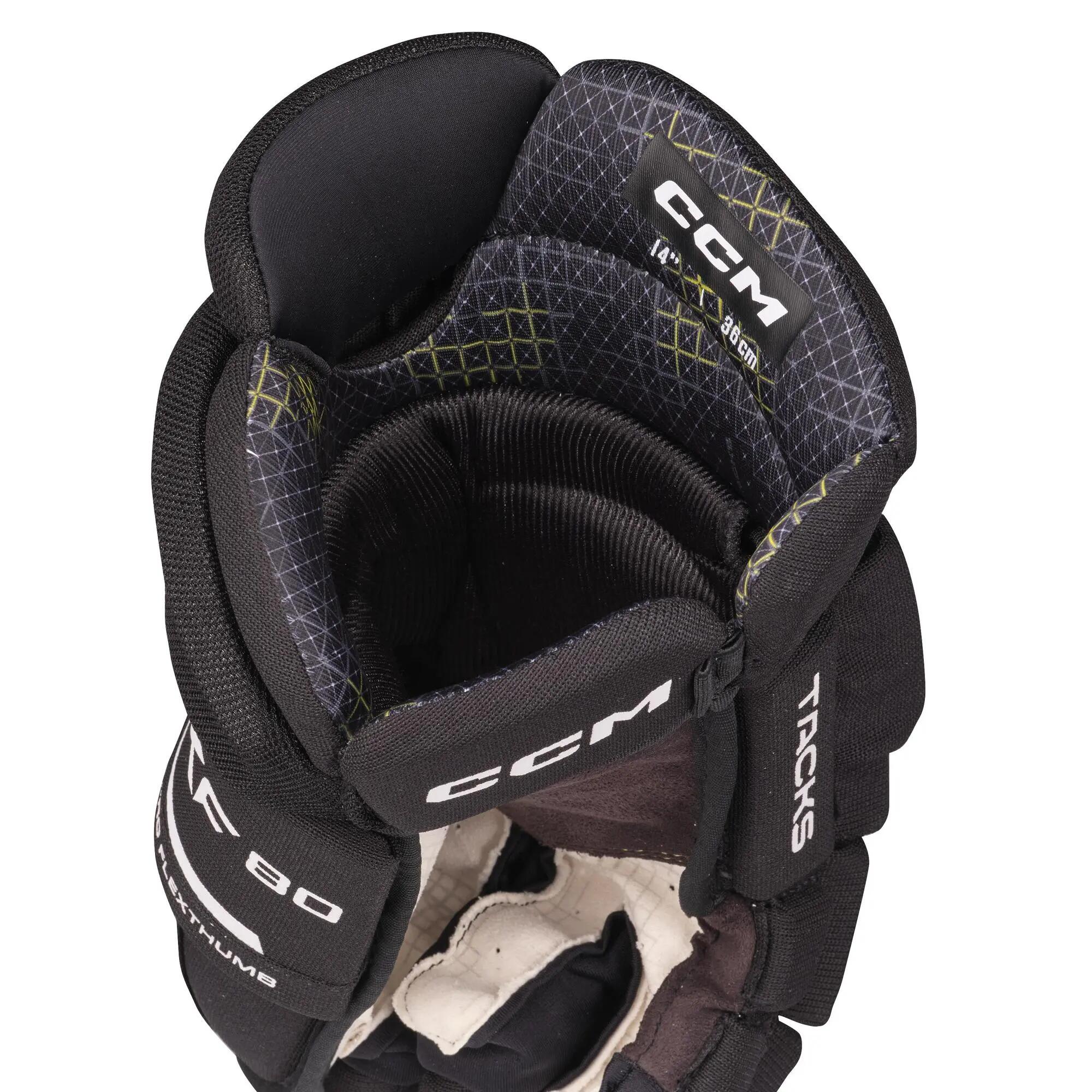 Tacks XF 80 - IJshockeyhandschoenen - Kinderen - Zwart - Wit - 11" 4/7