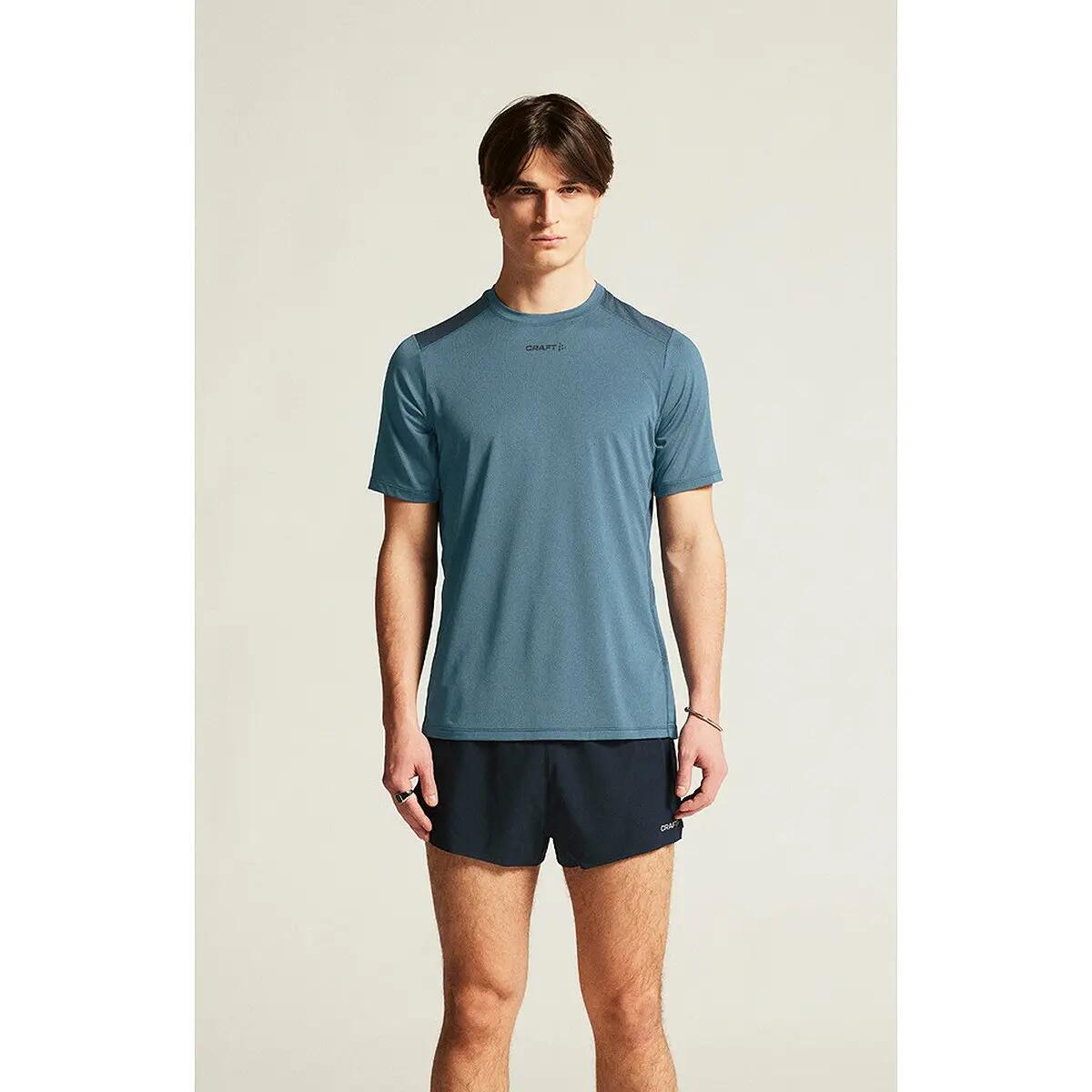 T-shirt - Hardlopen - Heren - Ergonomisch, Ademend - Adv Essence 2 - Marine 5/5