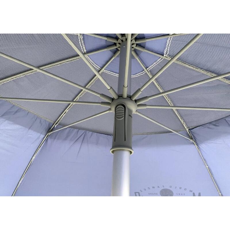 Umbrelă plajă Maui & Sons XL 220 cm UPF50+ rabatabilă mov
