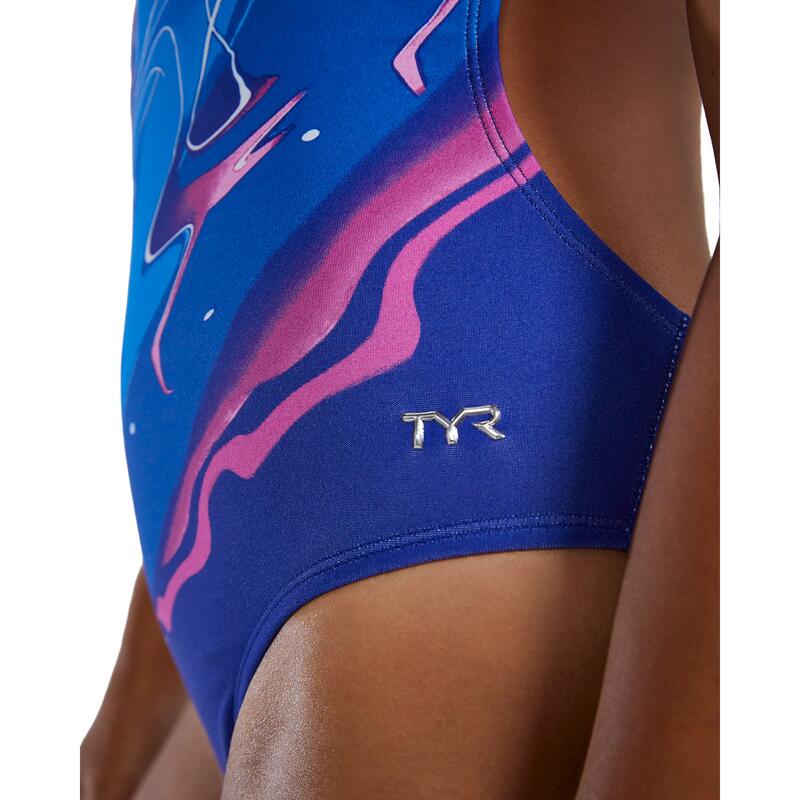 Durafast Elite® Cutoutfit Kadın Yüzücü Mayo - Abstractai