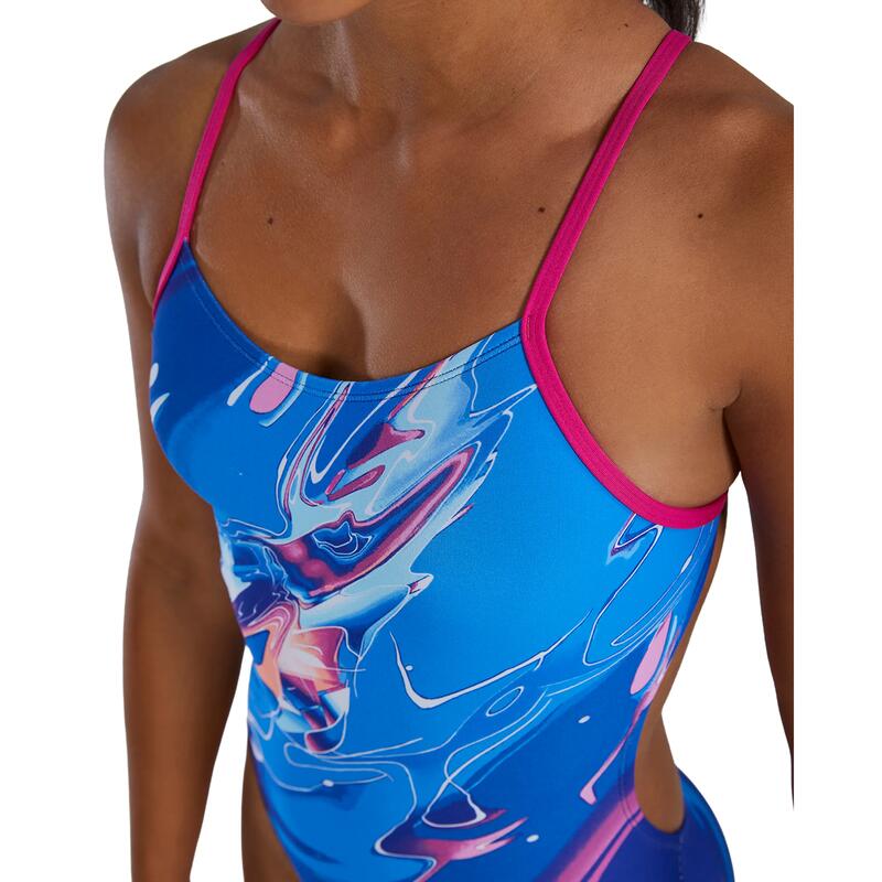 Durafast Elite® Cutoutfit Kadın Yüzücü Mayo - Abstractai