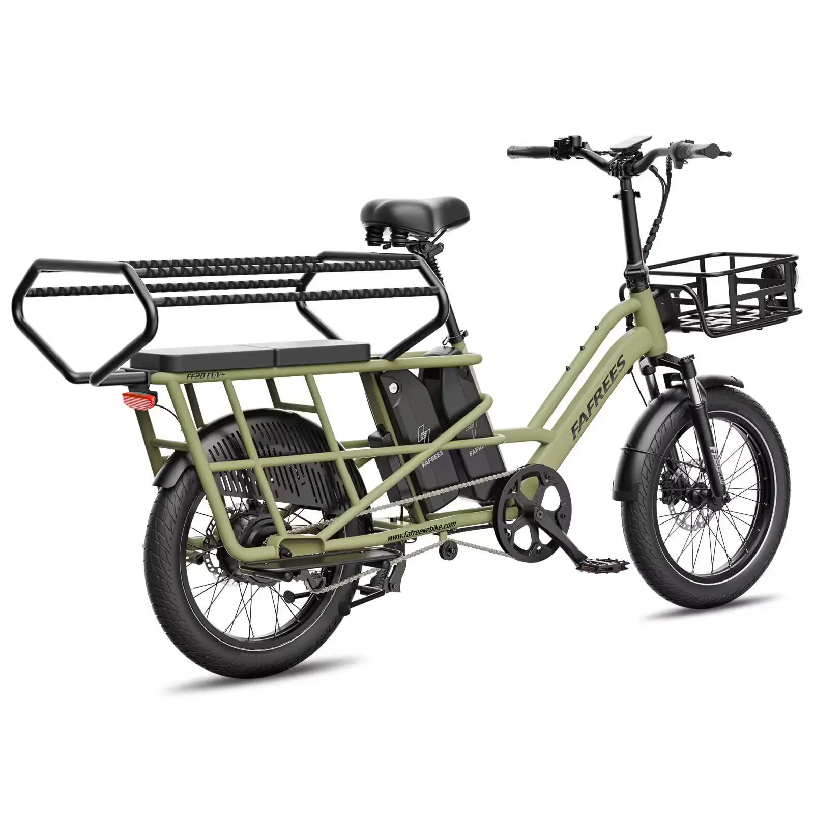 Cargo EBike FF20 CUV Baterías Dobles 15Ah Fat Neumáticos asiento trasero 200kg 2/7