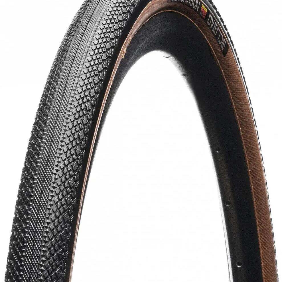 Hutchinson Overide 700 mm Tubeless Ready Soft Gravel Tire Hardskin Beige Sidewal