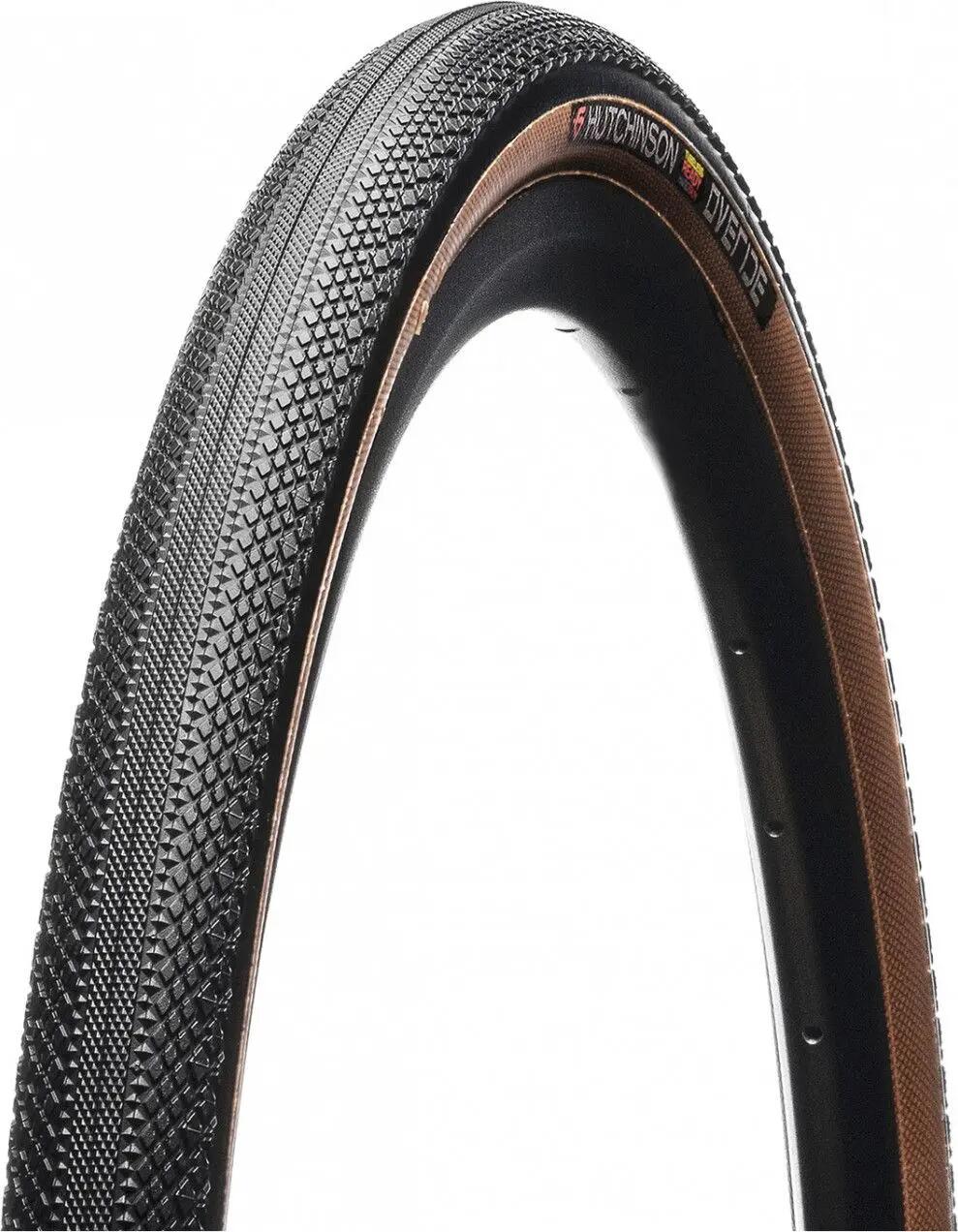 Hutchinson Overide 700 mm Tubeless Ready Soft Hardskin Flanken Beige Tan 1/4
