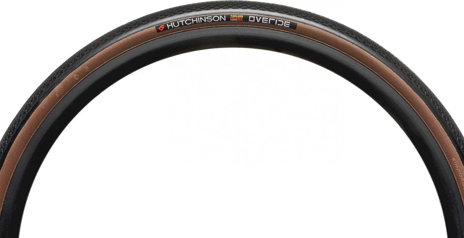 Hutchinson Overide 700 mm Tubeless Ready Soft Hardskin Flanken Beige Tan 3/4