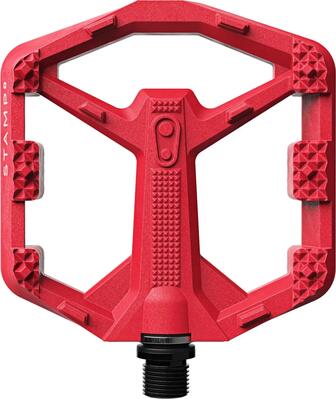 Coppia di pedali piatti Crankbrothers Stamp 0 Composite rossi
