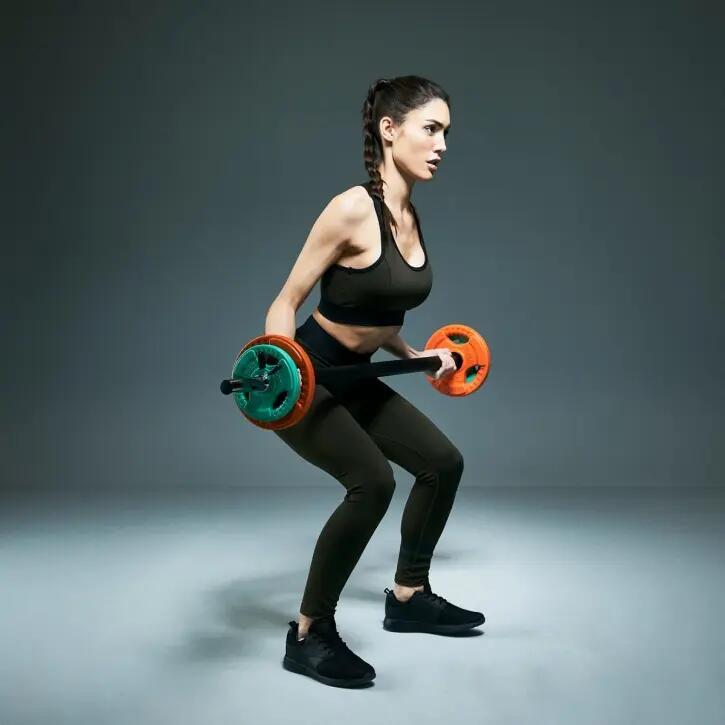 BARRE D'AEROBIC 130 CM POIGNÉES CHROMÉES AVEC POIDS GRIP EN CAOUTCHOUC | DIAMÈTR 4/7