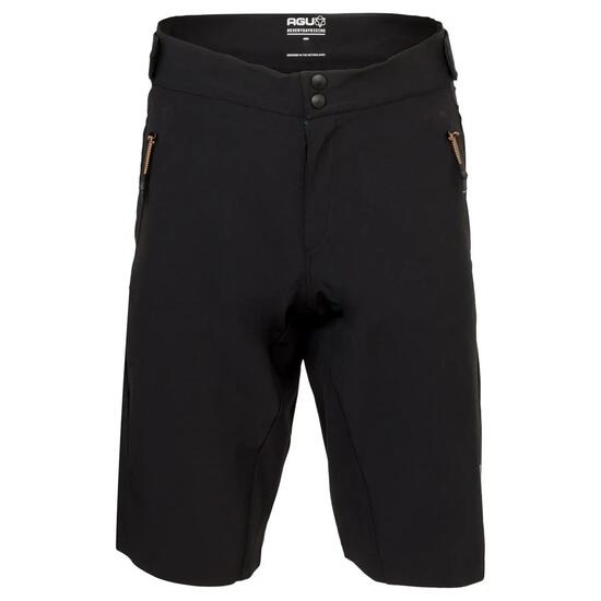 Short de vélo Homme Gravel Venture déperlant noir