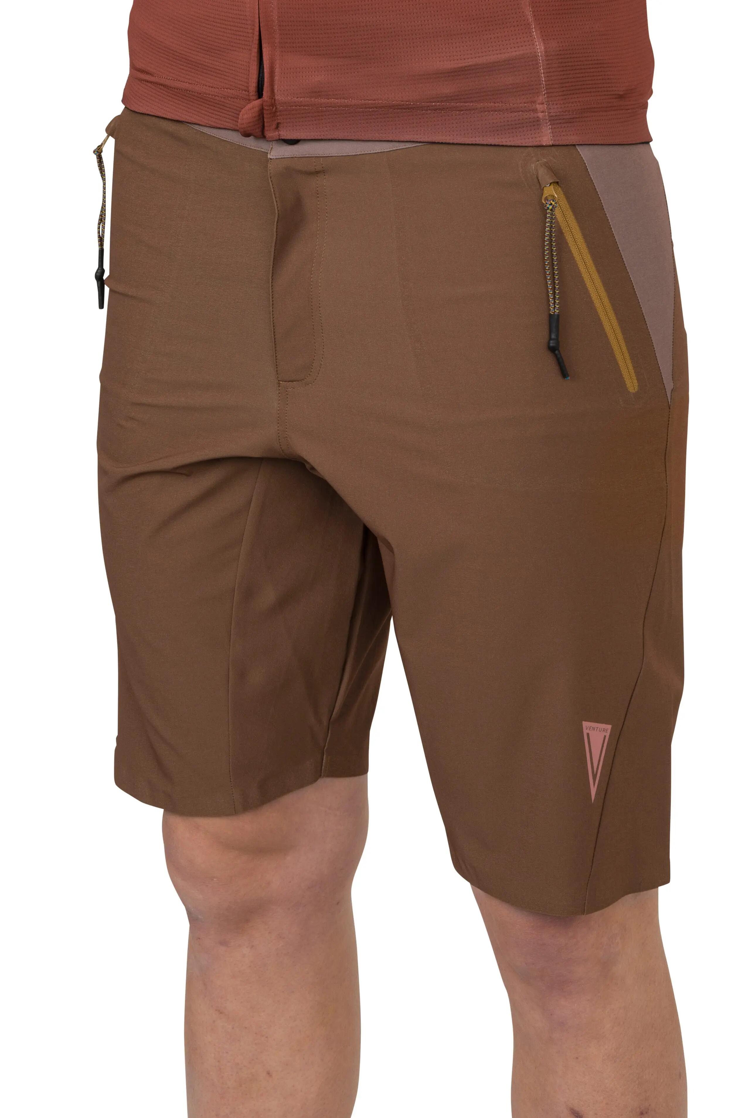 Homme gravel short déperlant stretch Venture armagnac 4/6