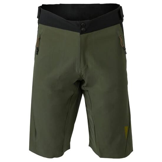 Short de VTT homme gravel déperlant stretch vert